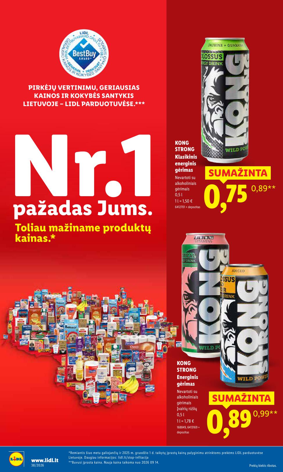 Naujausias LIDL kaininis katalogas 2026.09.14 - 2026.09.20