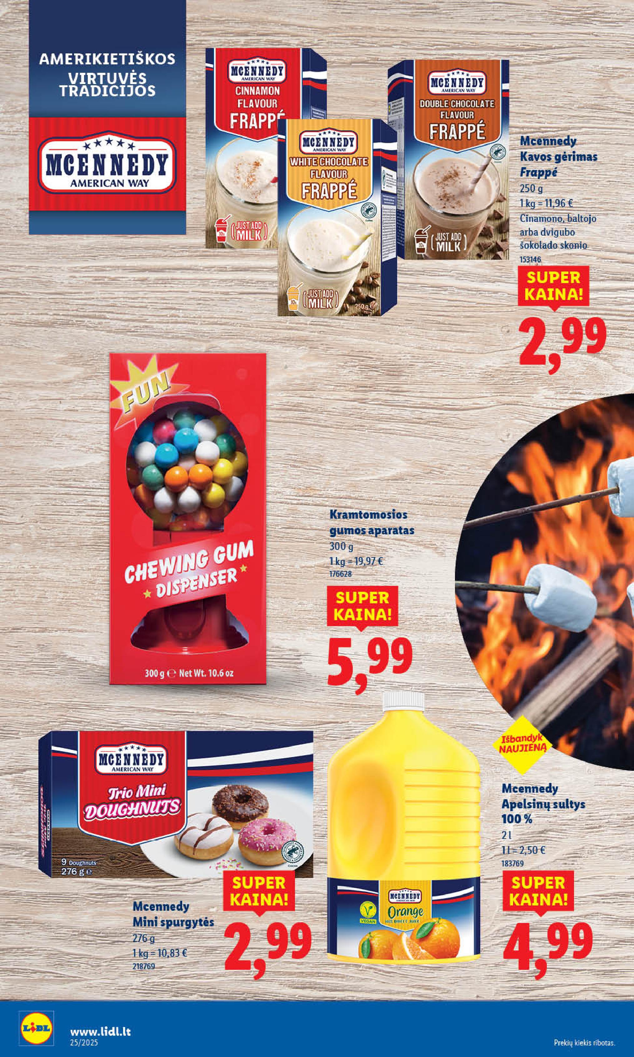 LIDL akcijų ir nuolaidų leidinys 2025.06.16 - 2025.06.22
