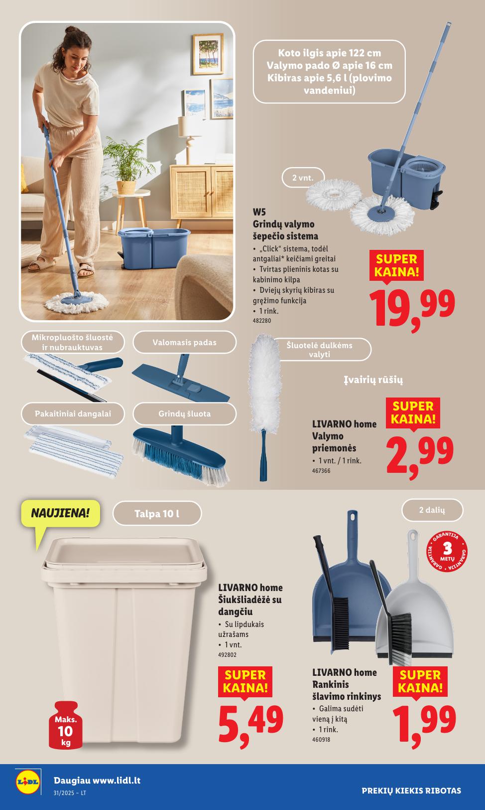 LIDL ne maisto prekių leidinys 2025.07.28 - 2025.08.03
