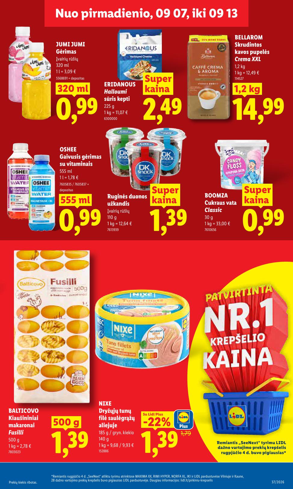 Naujausias LIDL kaininis katalogas 2026.09.07 - 2026.09.13