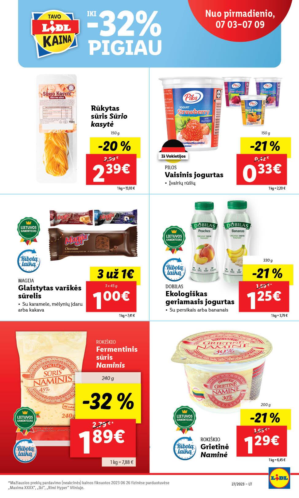 Naujausias LIDL kaininis katalogas 2023.07.03 - 2023.07.09