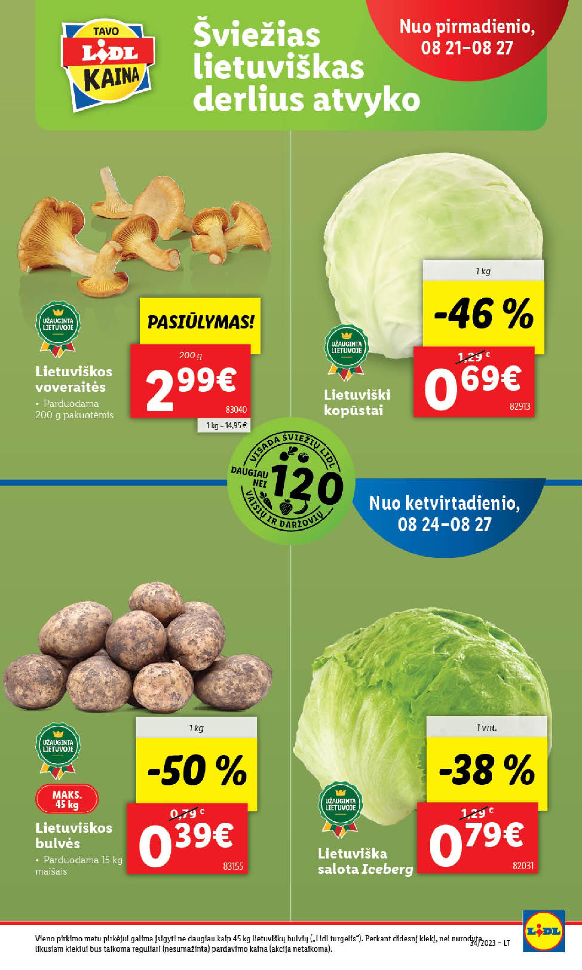 Naujausias LIDL kaininis katalogas 2023.08.21 - 2023.08.27
