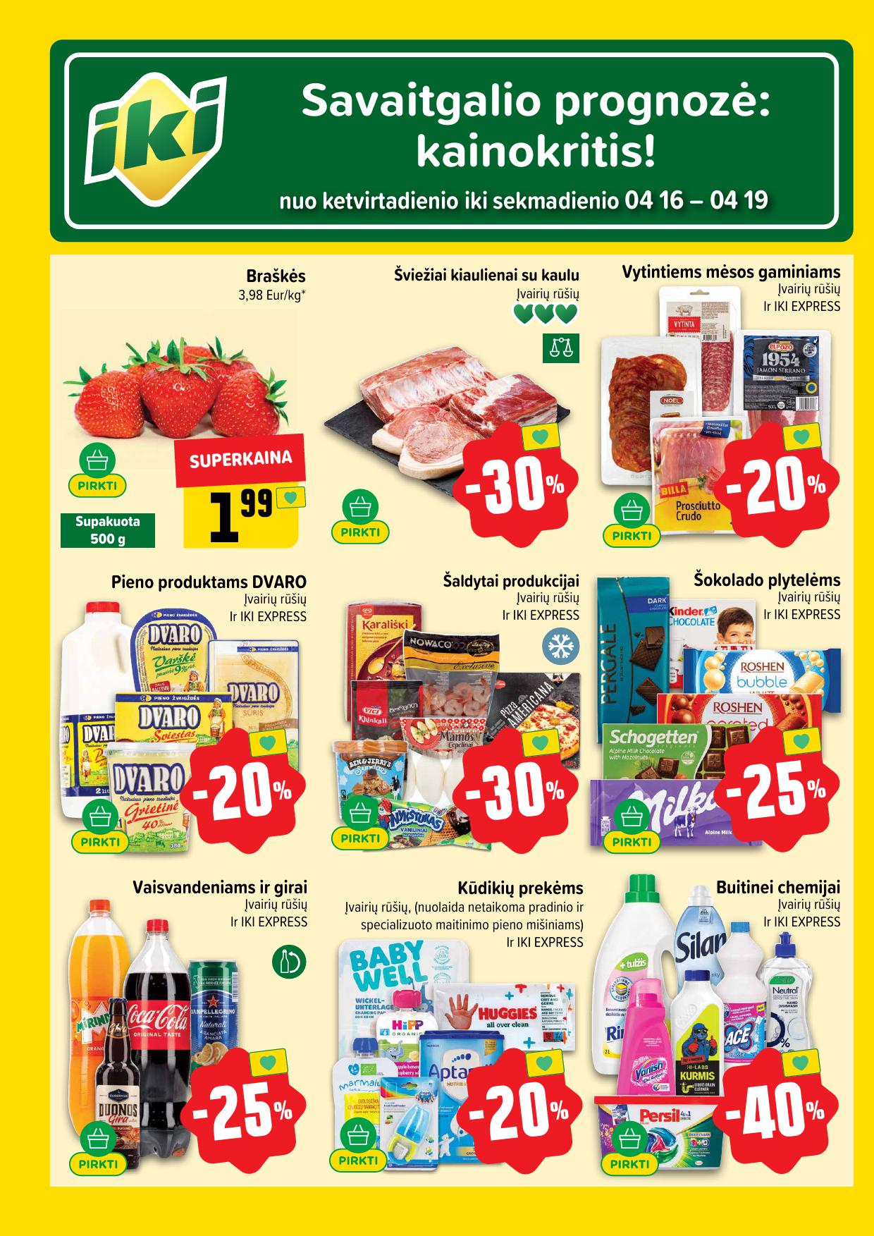 Naujausias IKI kaininis katalogas 2026.04.13 - 2026.04.19