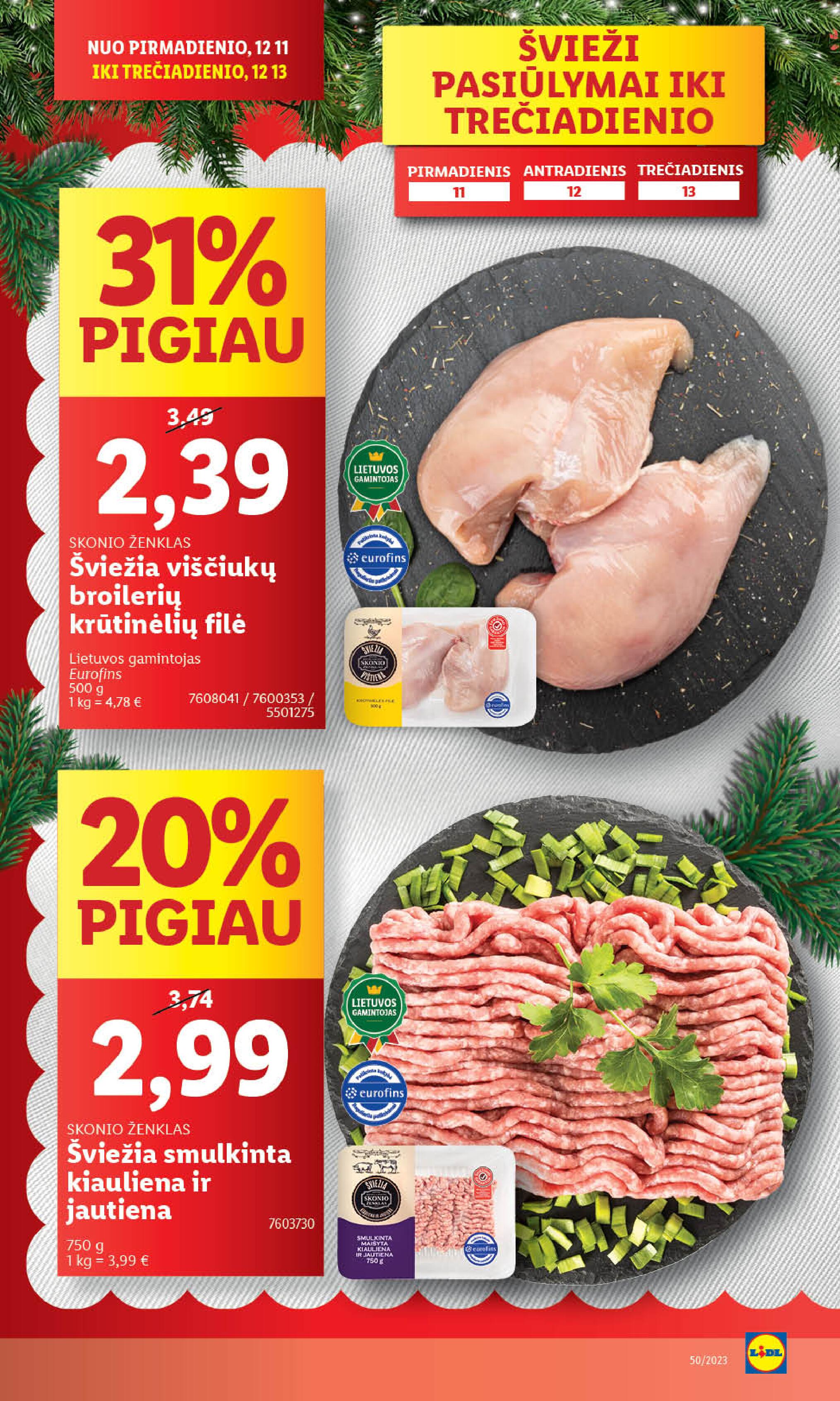 Naujausias LIDL kaininis katalogas 2023.12.11 - 2023.12.17