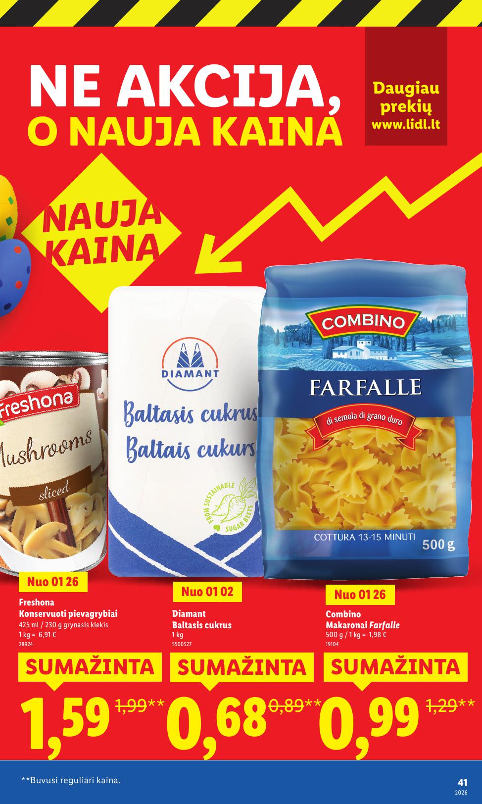 LIDL katalogas "Didysis kainų mažinimas"