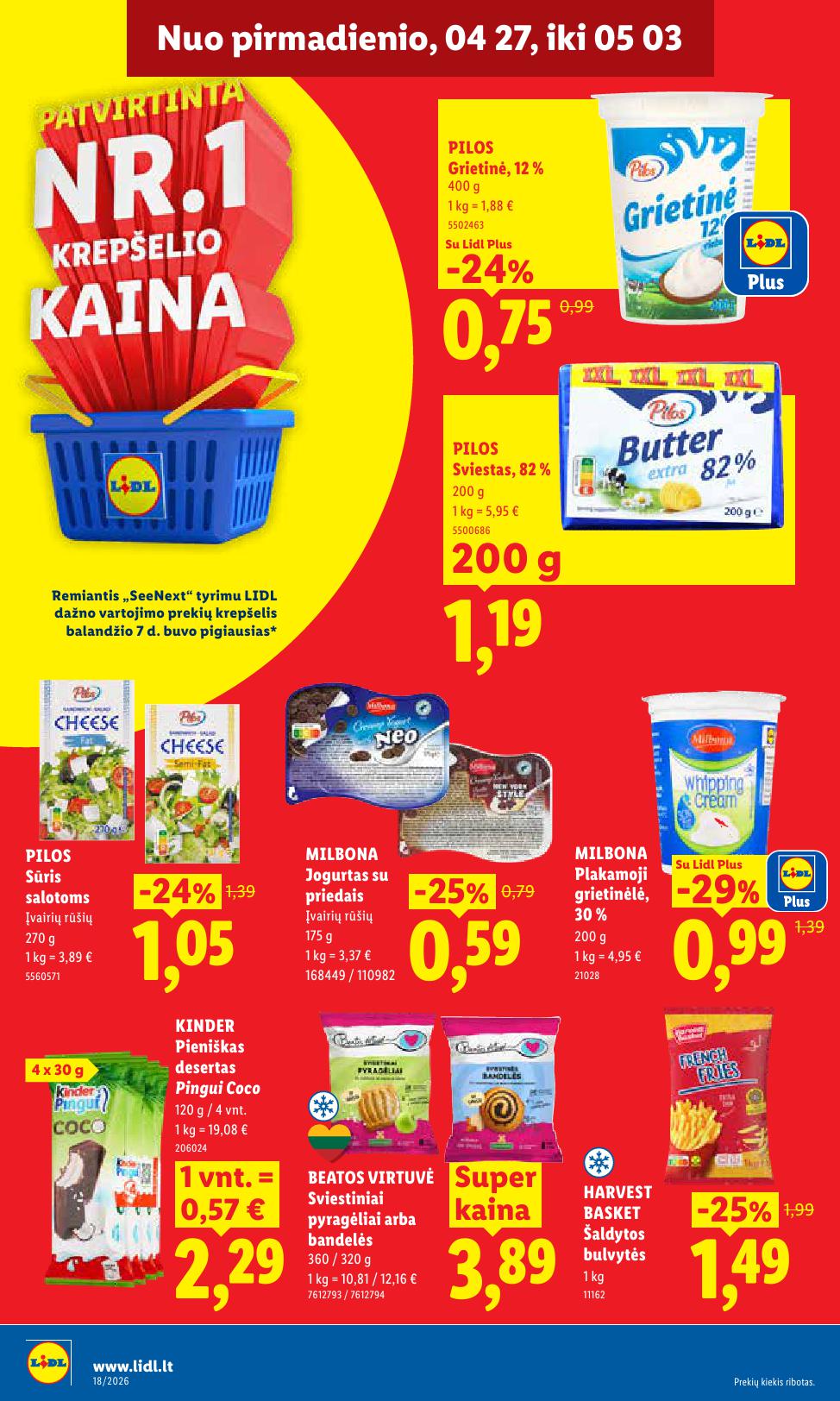 Naujausias LIDL kaininis katalogas 2026.04.27 - 2026.05.03