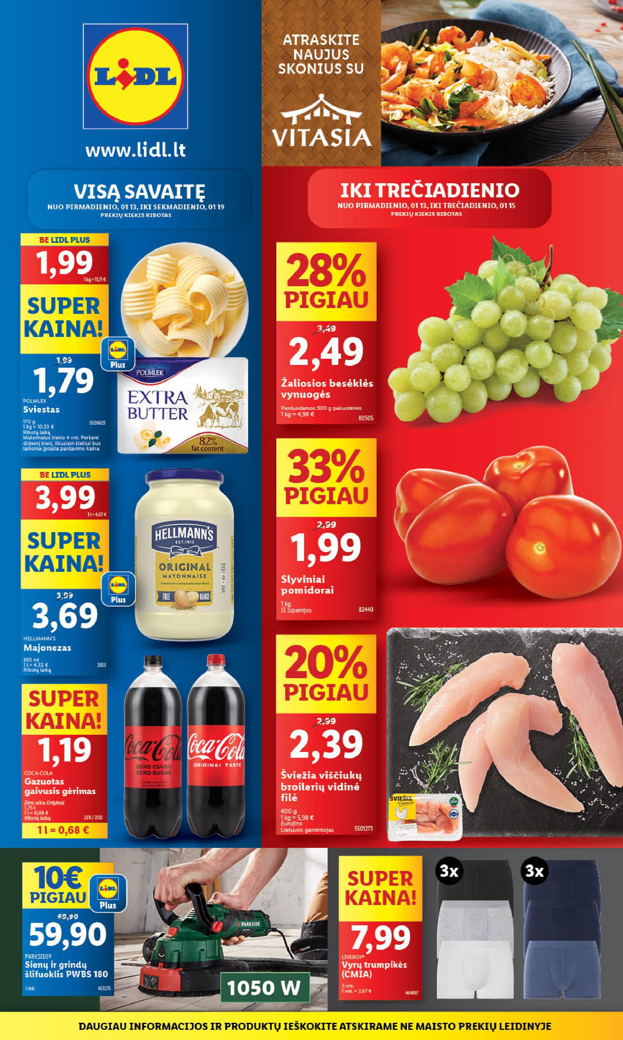 Naujausias LIDL kaininis katalogas 2025.01.13 - 2025.01.19