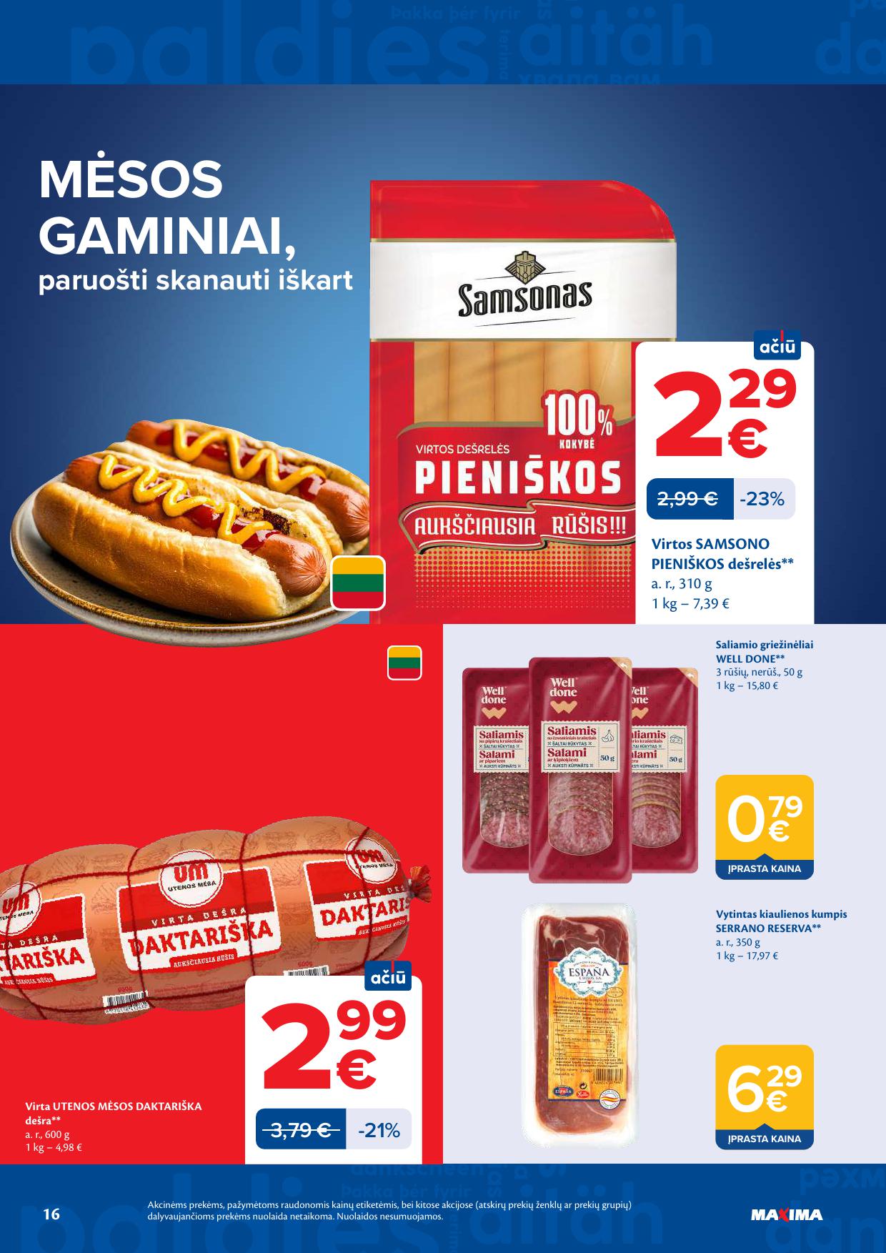 MAXIMA akcijų ir nuolaidų leidinys Nr.17 2026.04.21 - 2026.04.27