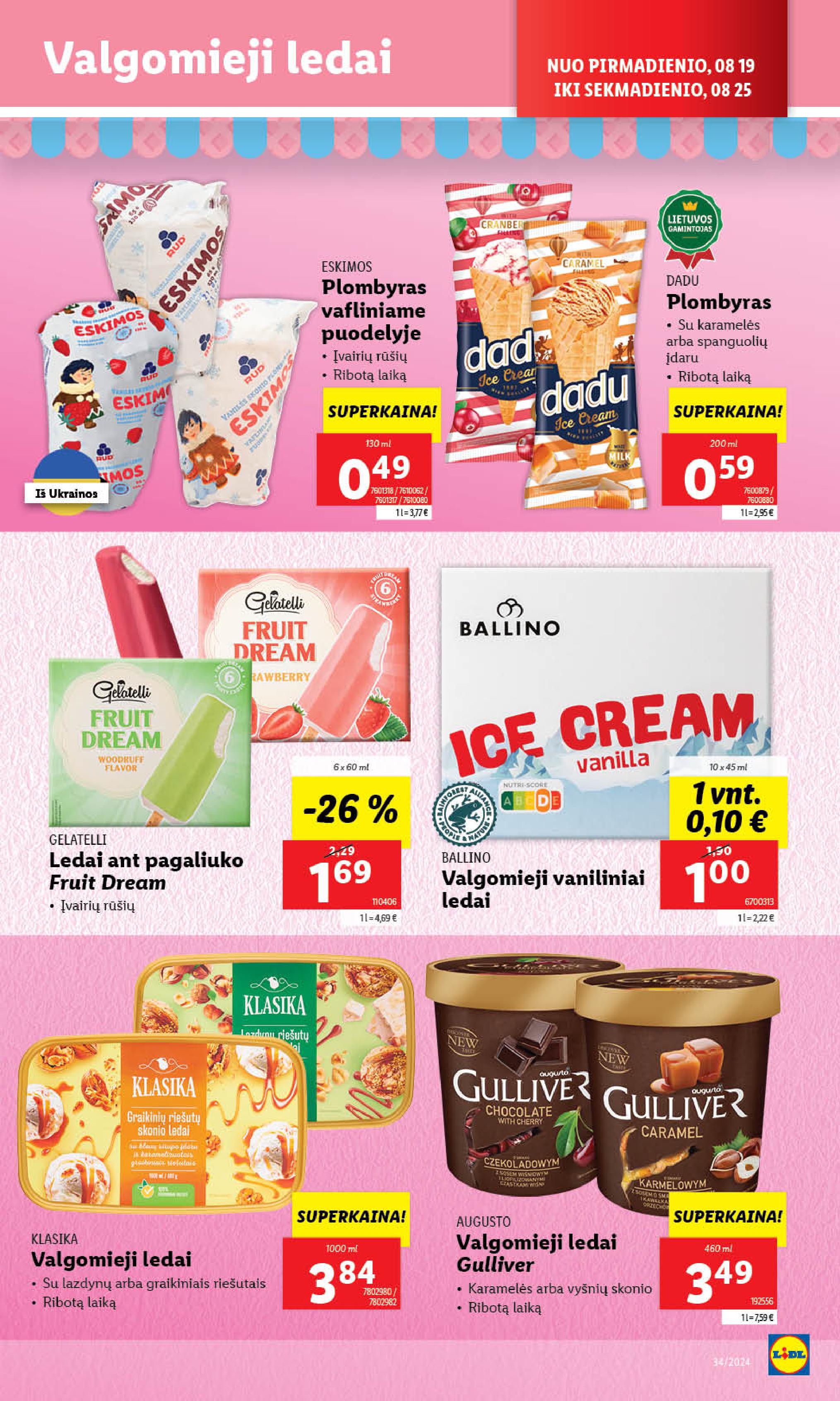 Naujausias LIDL kaininis katalogas 2024.08.19 - 2024.08.25