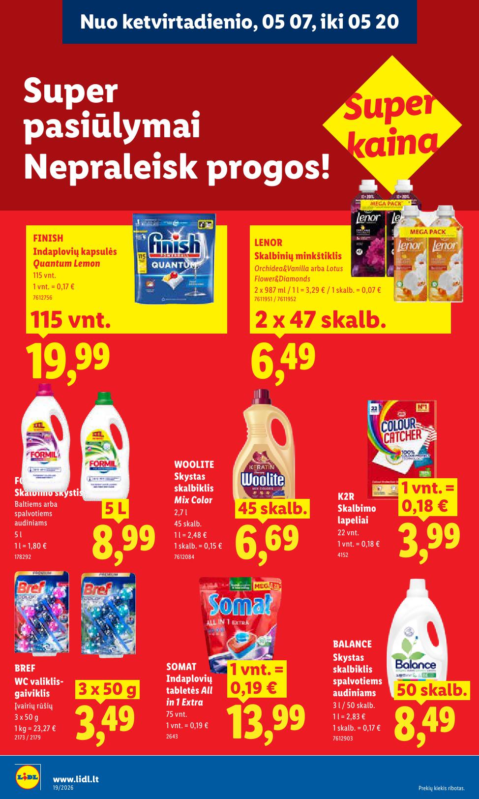 Naujausias LIDL kaininis katalogas 2026.05.04 - 2026.05.10