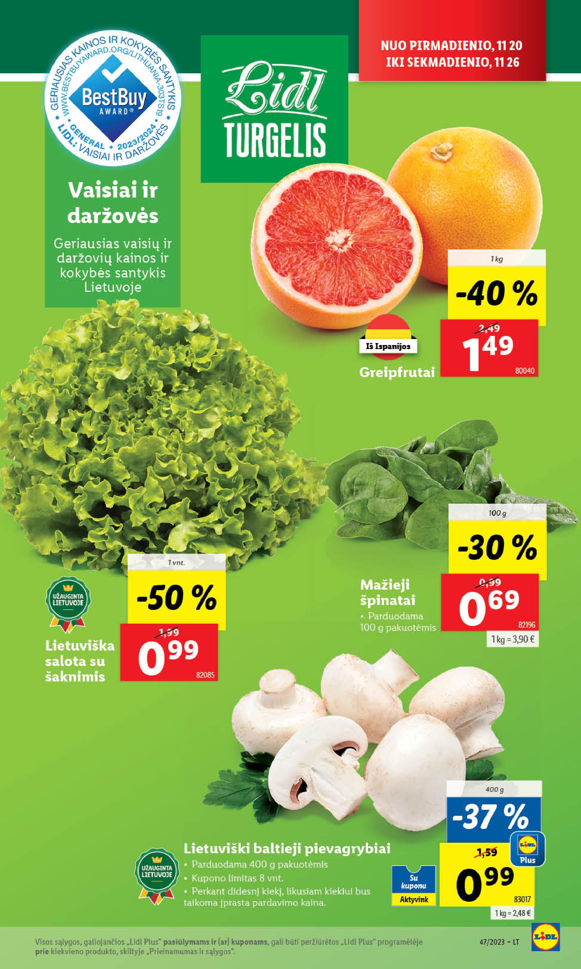 Naujausias LIDL kaininis katalogas 2023.11.20 - 2023.11.26