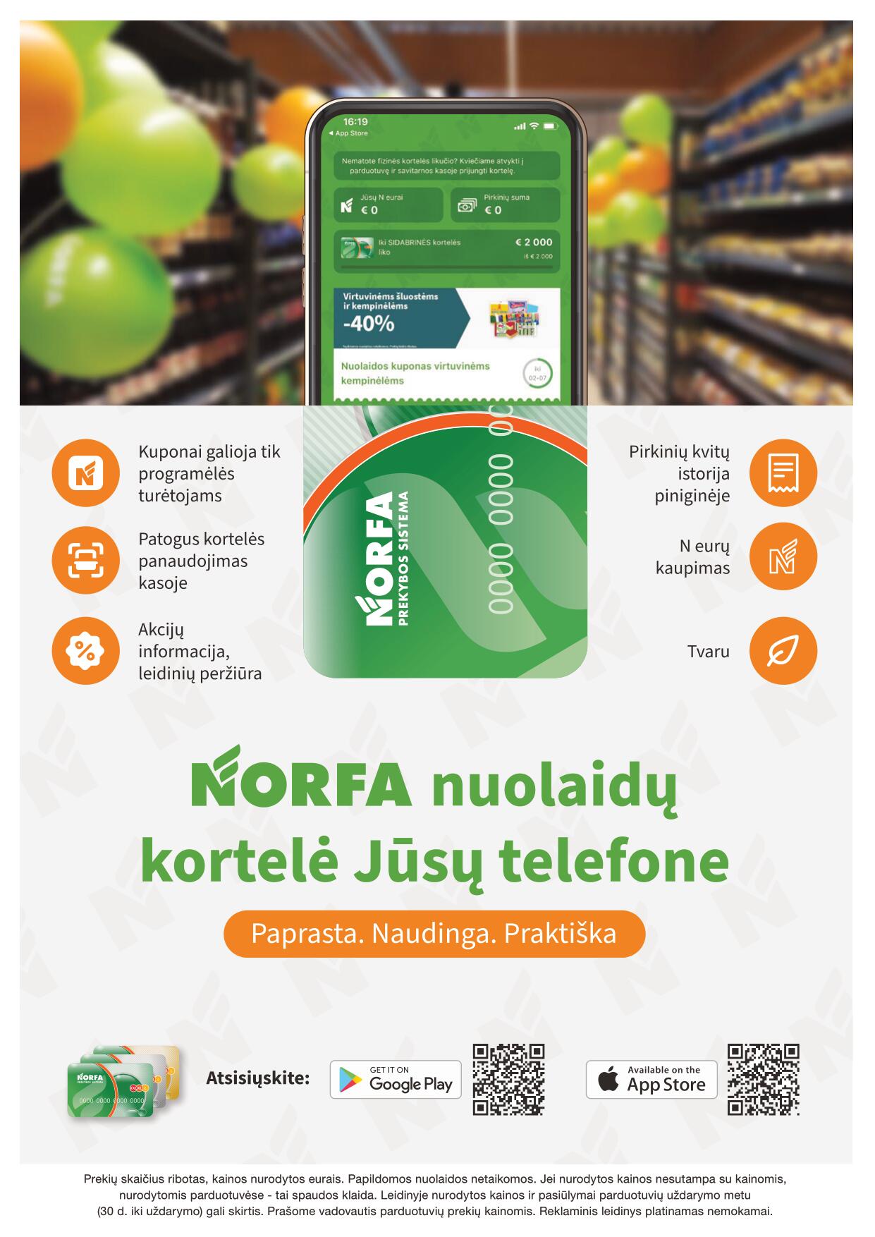 Naujausias NORFA kaininis katalogas 2023.05.04 - 2023.05.17