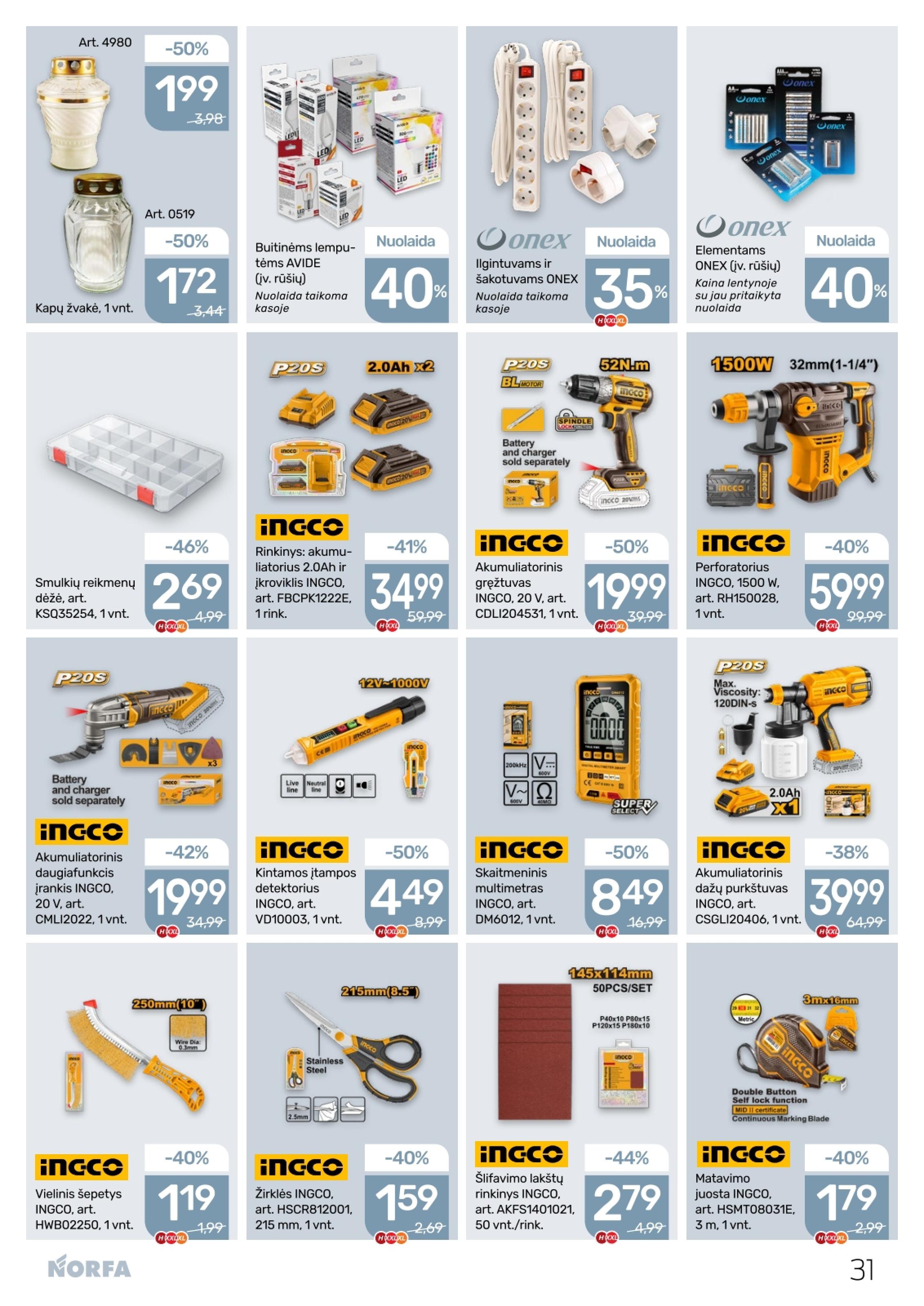 Naujausias NORFA kaininis katalogas 2026.02.05 - 2026.02.18