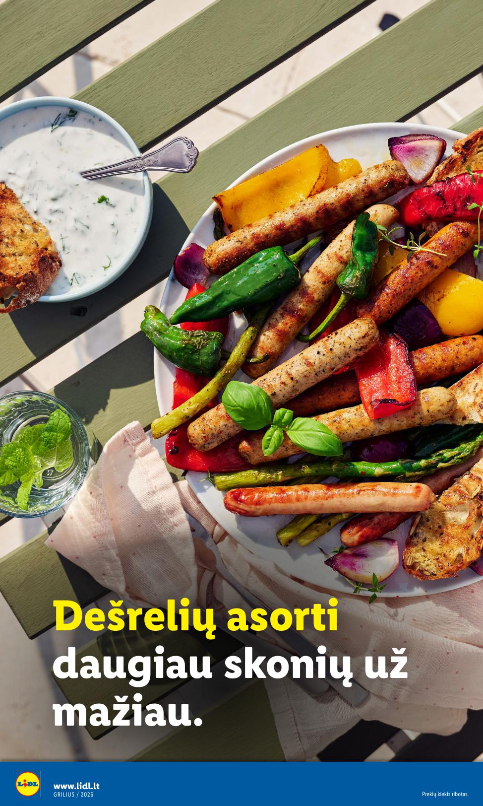 LIDL grilio katalogas "Grilis gardumo, kaina pigumo"