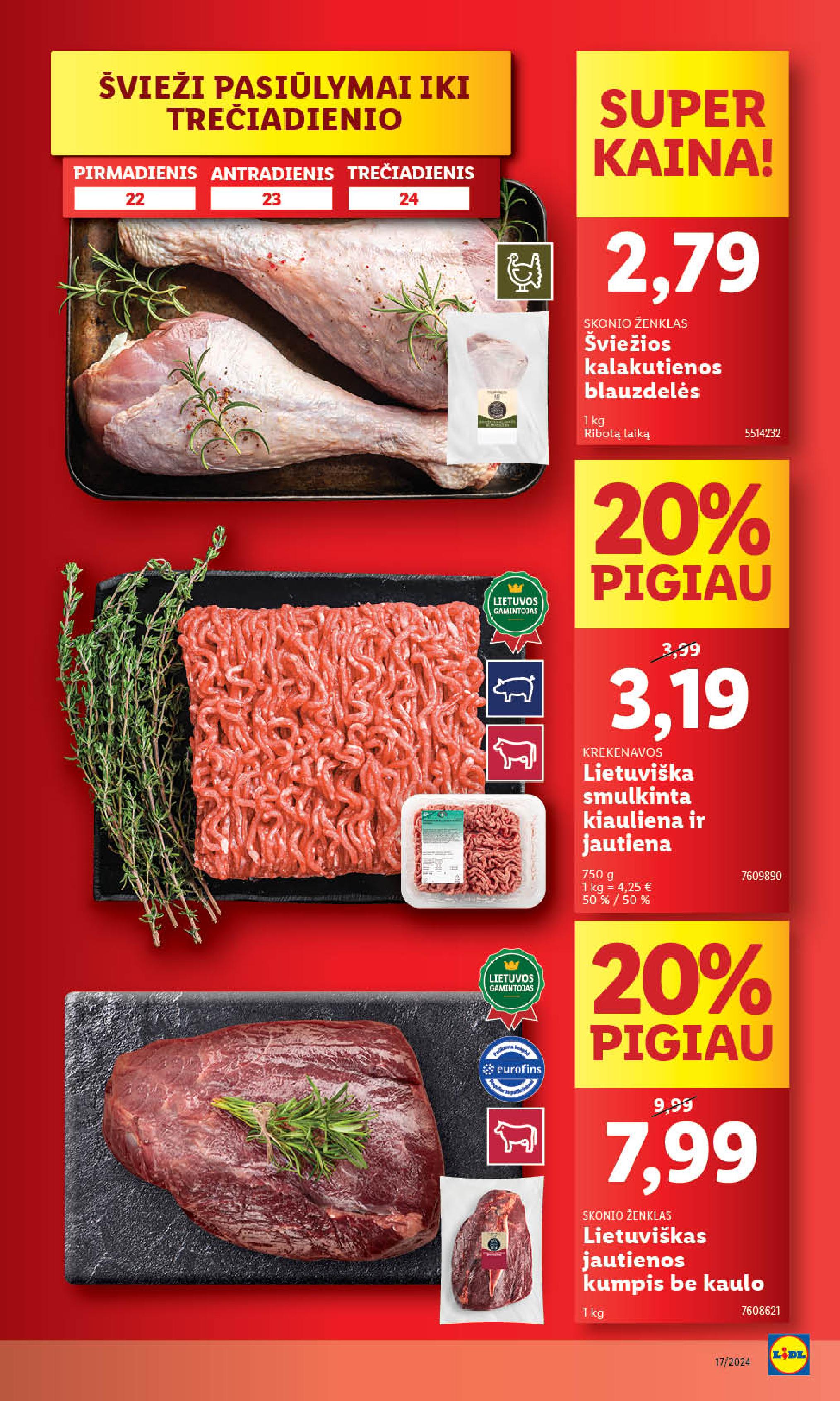 Naujausias LIDL kaininis katalogas 2024.04.22 - 2024.04.28