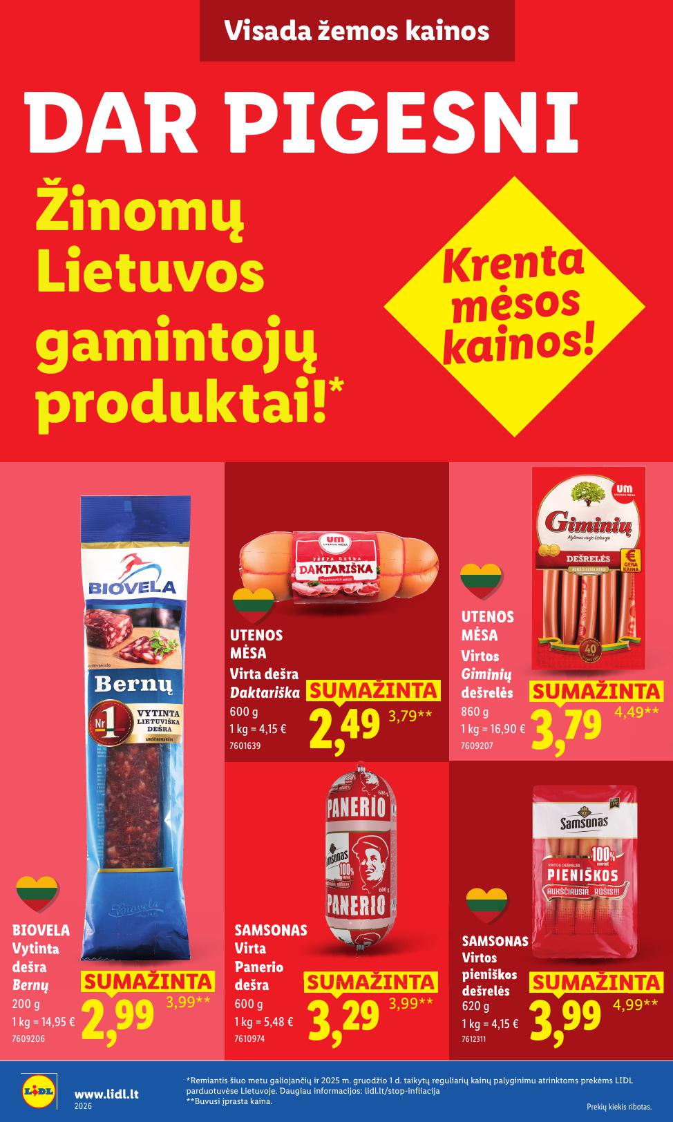 LIDL nuolaidų katalogas "Nr.1 Pažadas Jums"