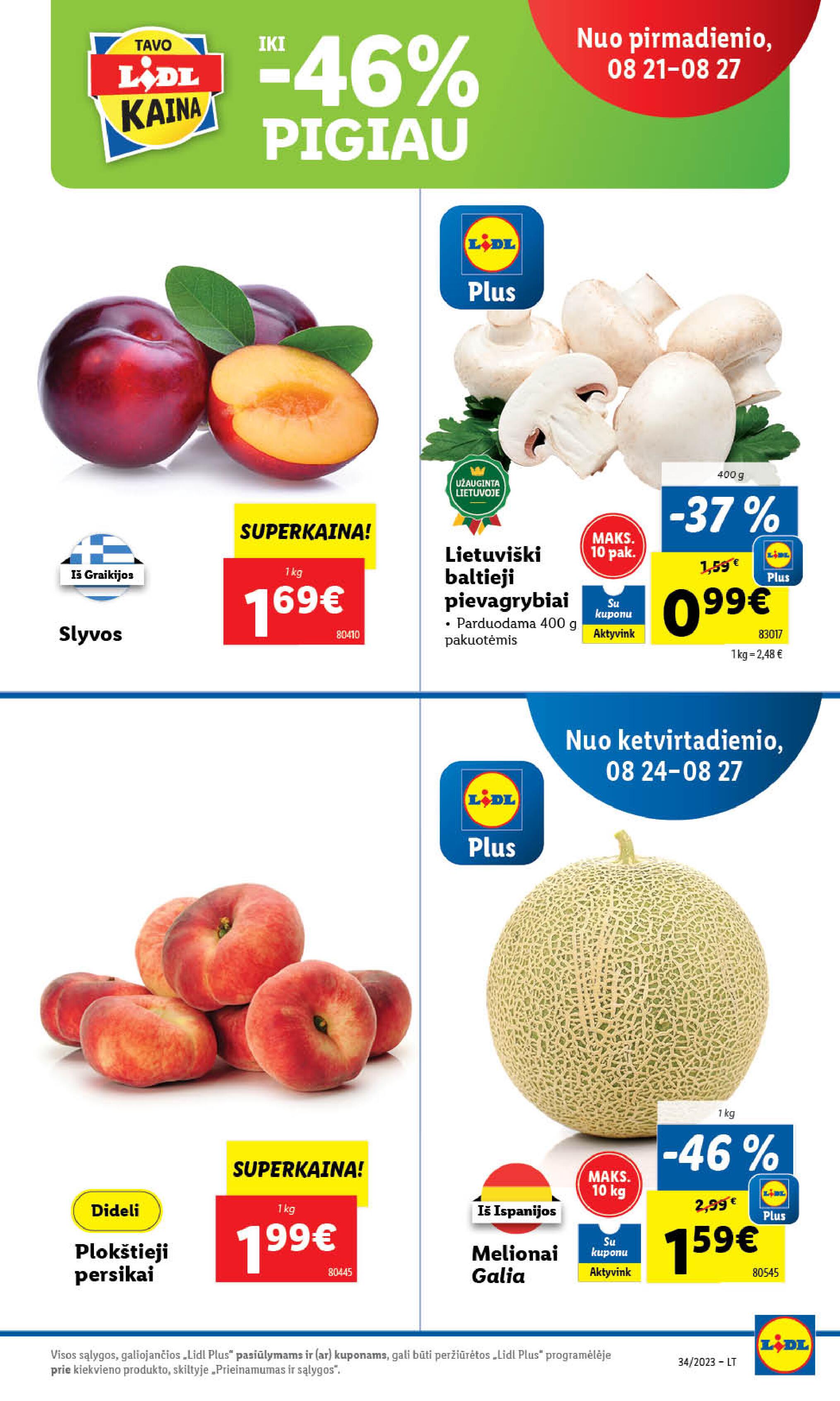 Naujausias LIDL kaininis katalogas 2023.08.21 - 2023.08.27