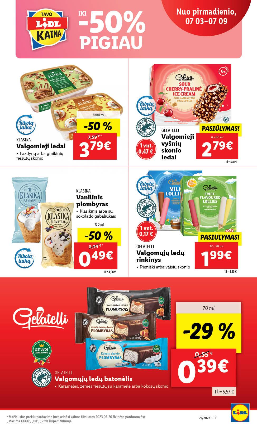 Naujausias LIDL kaininis katalogas 2023.07.03 - 2023.07.09