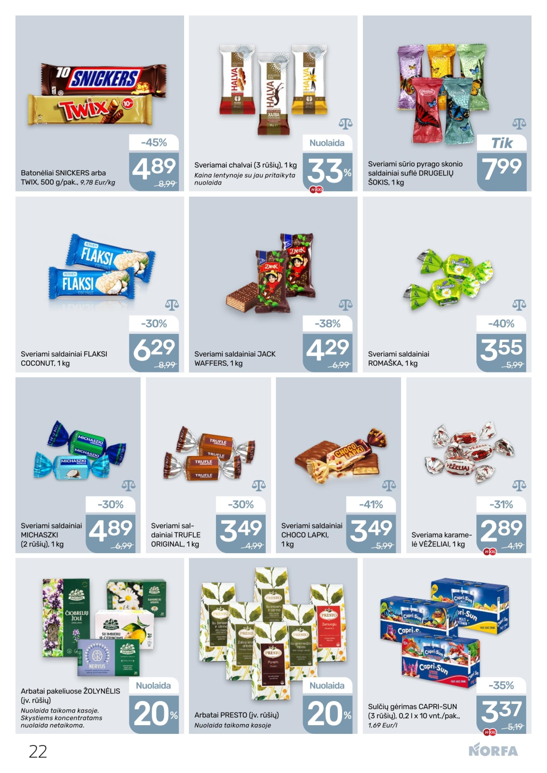 Naujausias NORFA kaininis katalogas 2026.04.16 - 2026.04.29