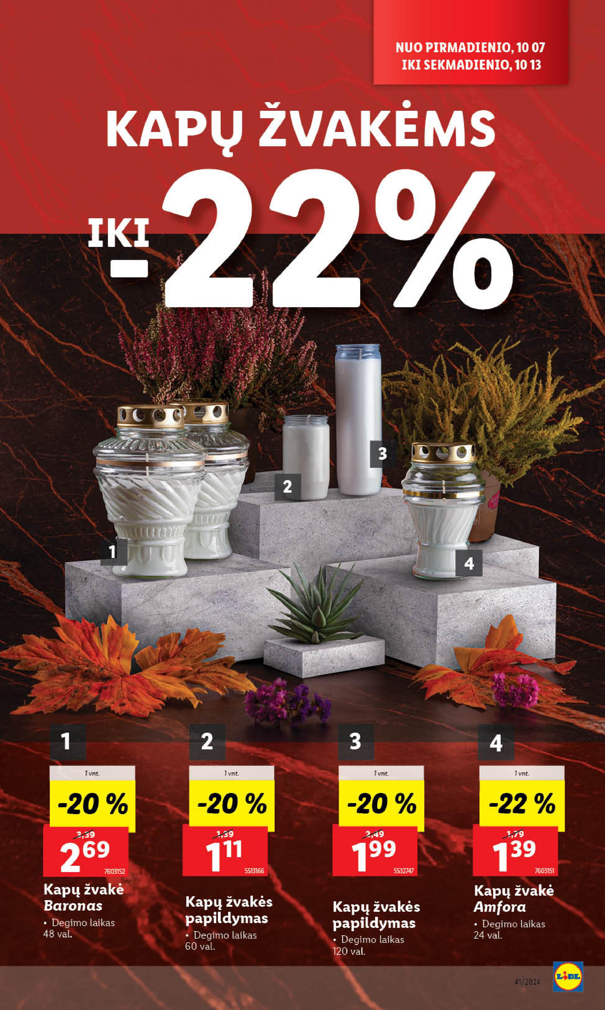 Naujausias LIDL kaininis katalogas 2024.10.07 - 2024.10.13