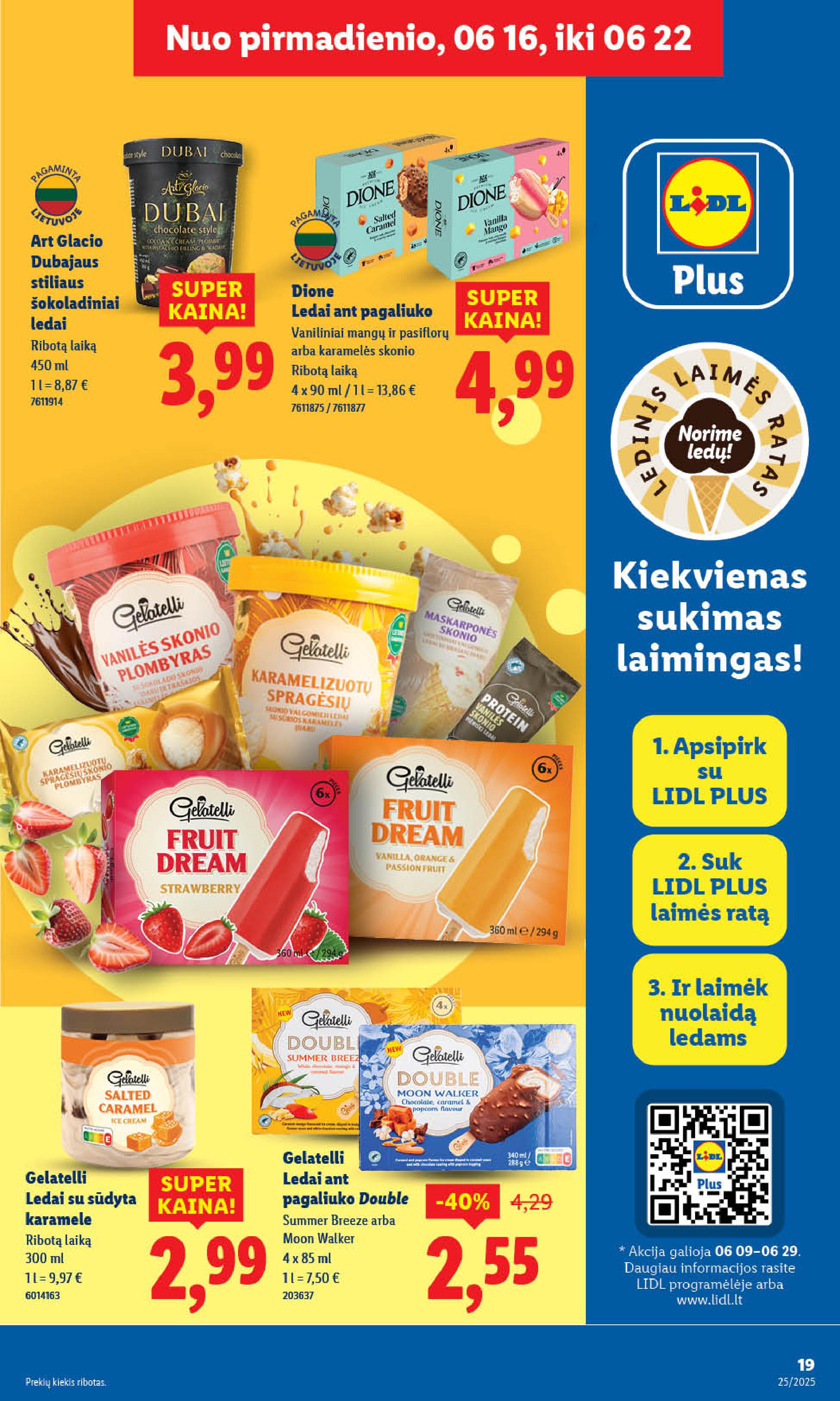 LIDL akcijų ir nuolaidų leidinys 2025.06.16 - 2025.06.22