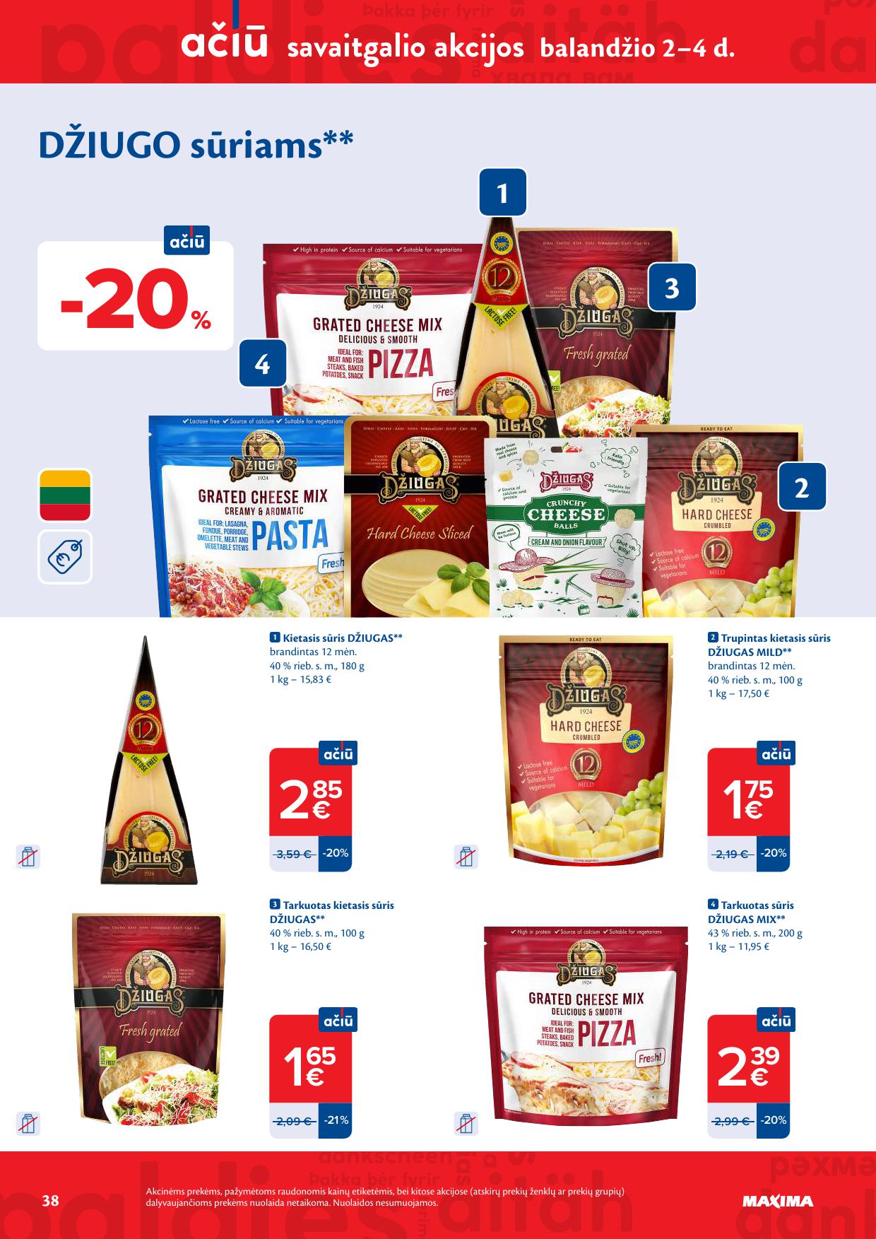 Naujausias MAXIMA kaininis katalogas 2026.03.31 - 2026.04.06