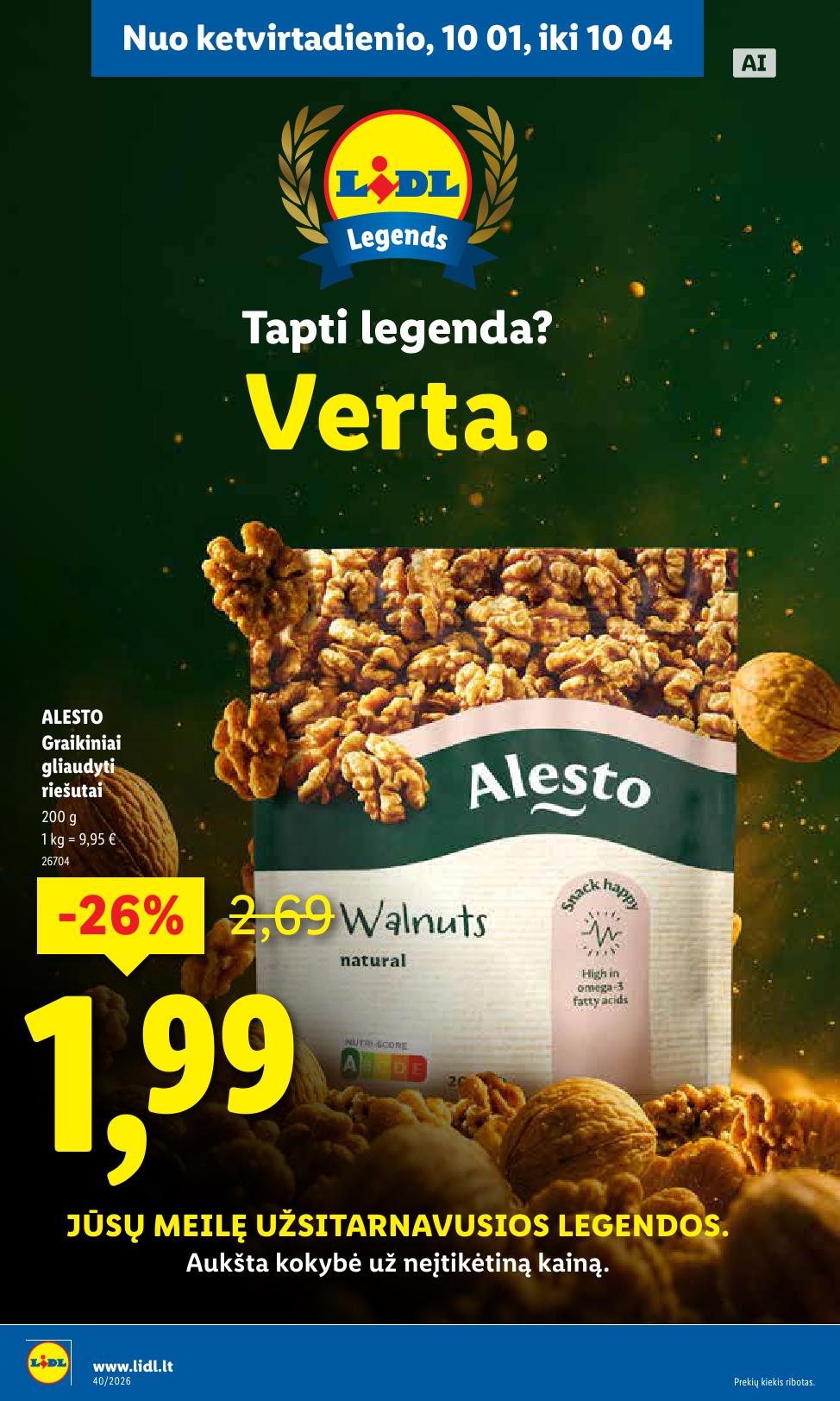 Naujausias LIDL kaininis katalogas 2026.09.28 - 2026.10.04