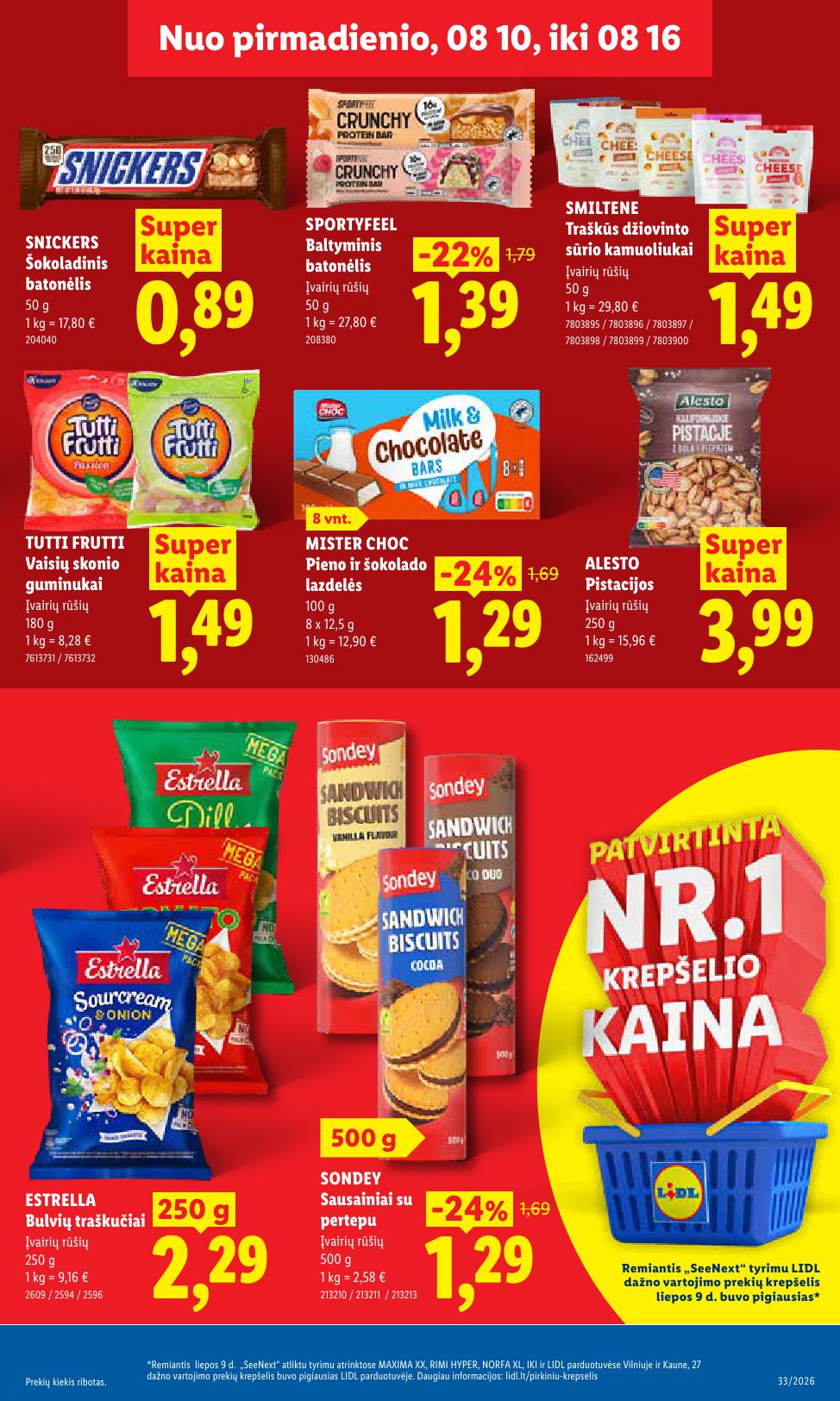 Naujausias LIDL kaininis katalogas 2026.08.10 - 2026.08.16