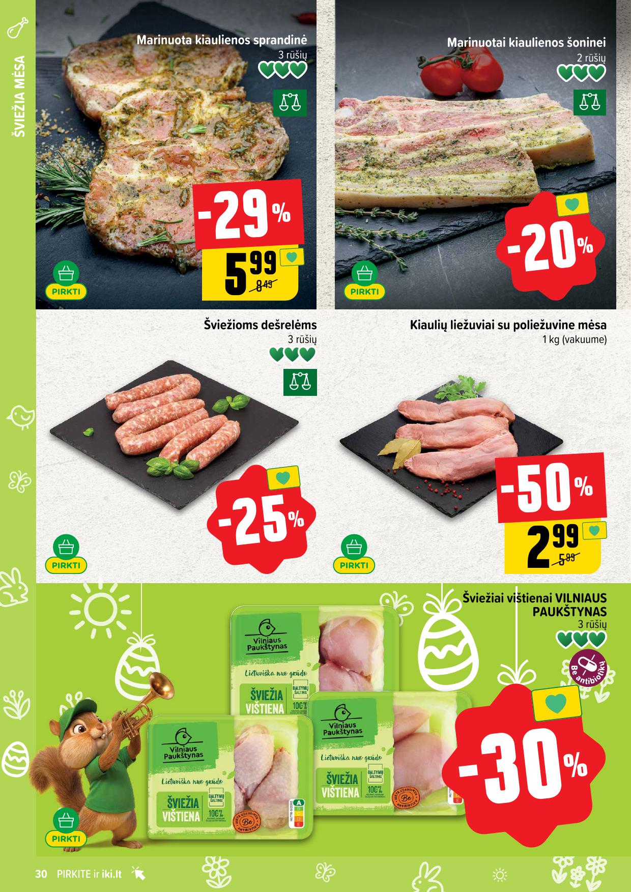 Naujausias IKI kaininis katalogas 2026.03.30 - 2026.04.04