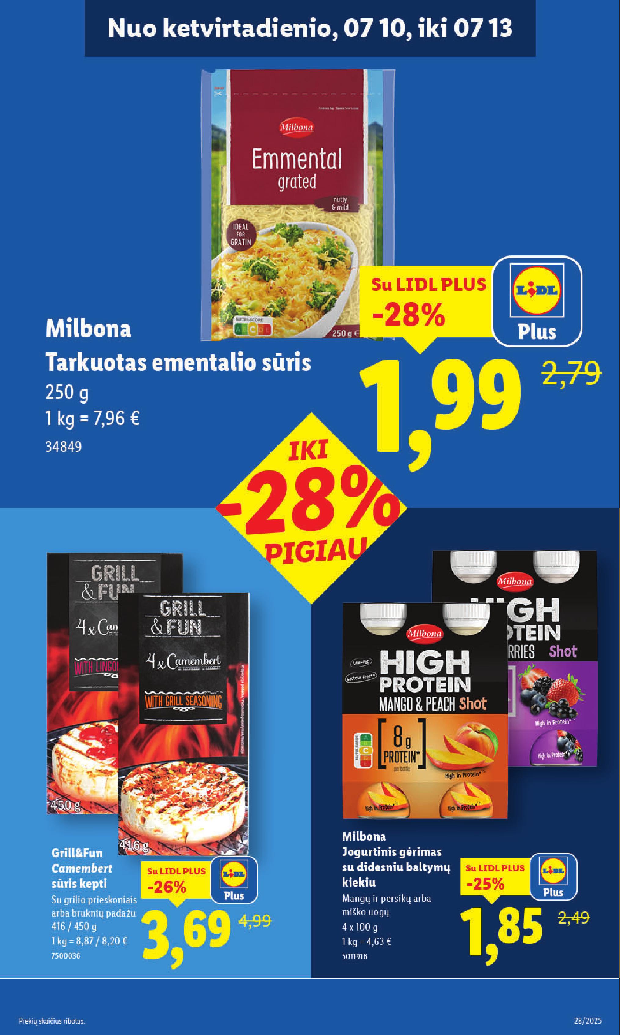 Naujausias LIDL kaininis katalogas 2025.07.07 - 2025.07.13