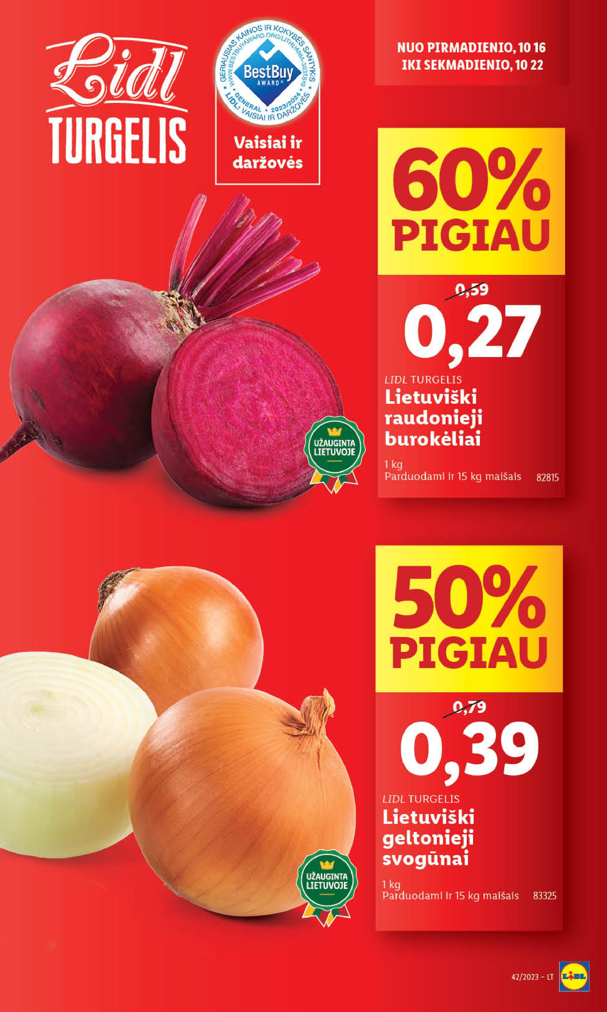 Naujausias LIDL kaininis katalogas 2023.10.16 - 2023.10.22