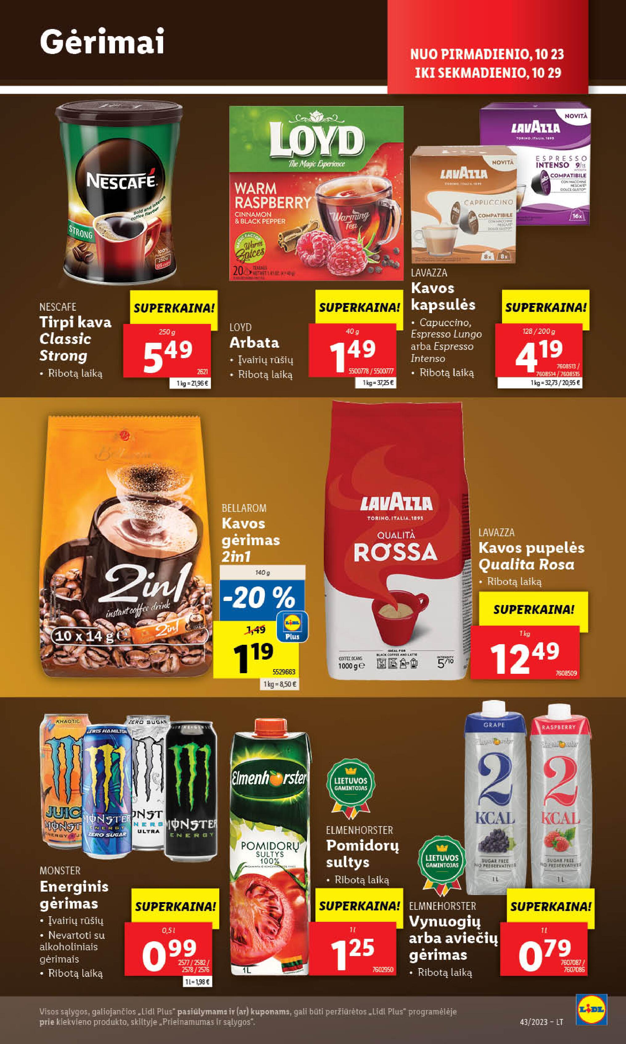 Naujausias LIDL kaininis katalogas 2023.10.23 - 2023.10.29
