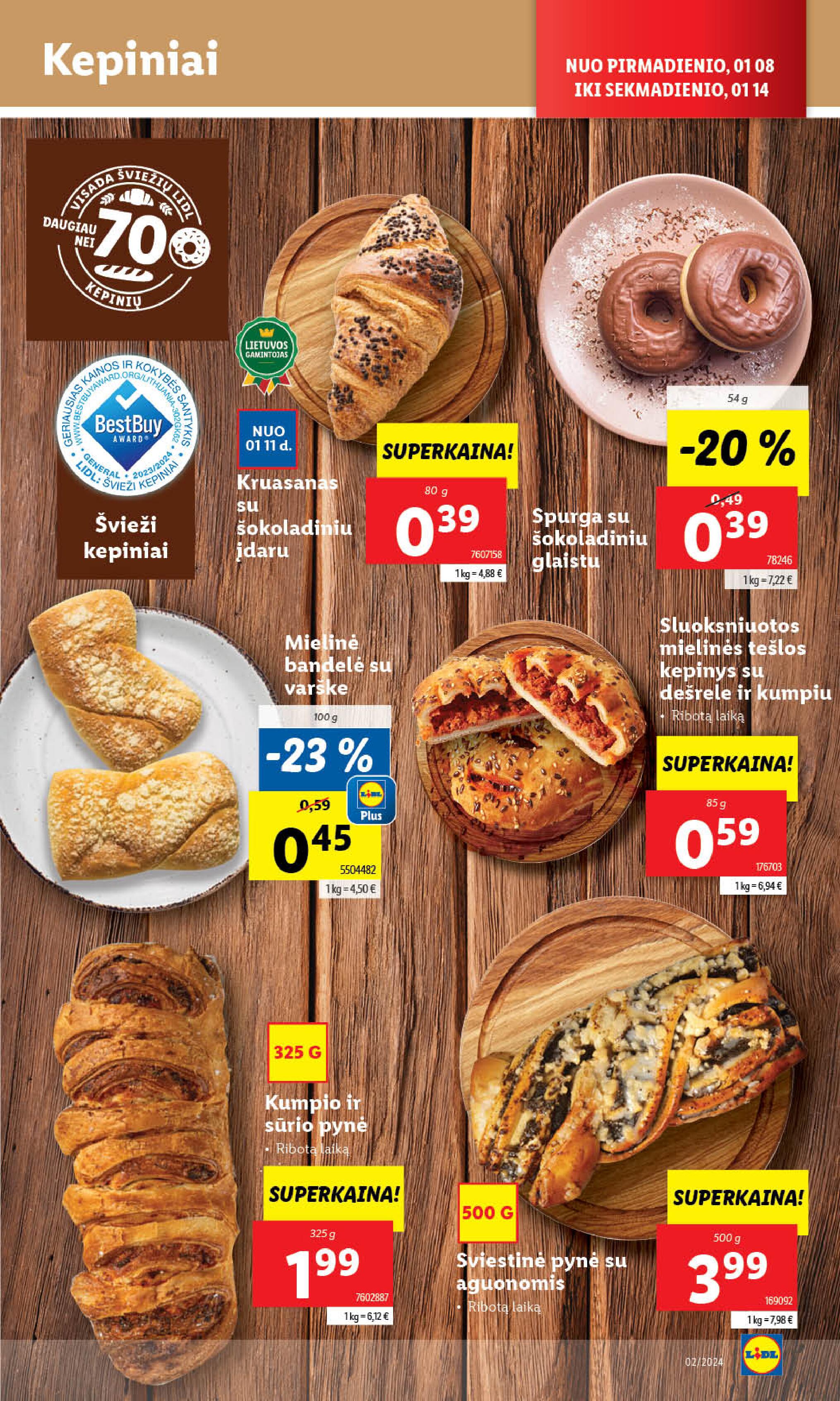 Naujausias LIDL kaininis katalogas 2024.01.08 - 2024.01.14