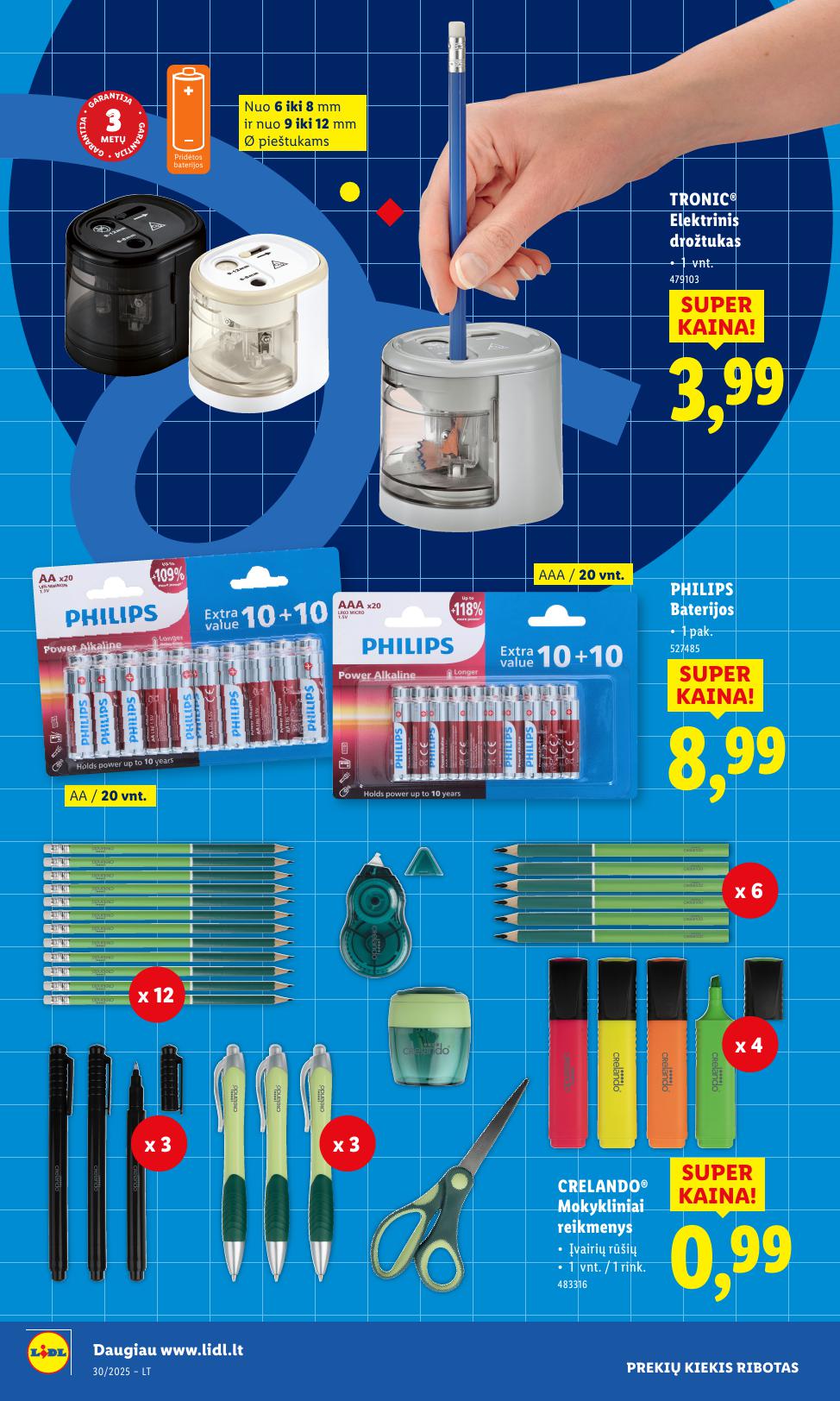 LIDL ne maisto prekių leidinys 2025.07.21 - 2025.07.27