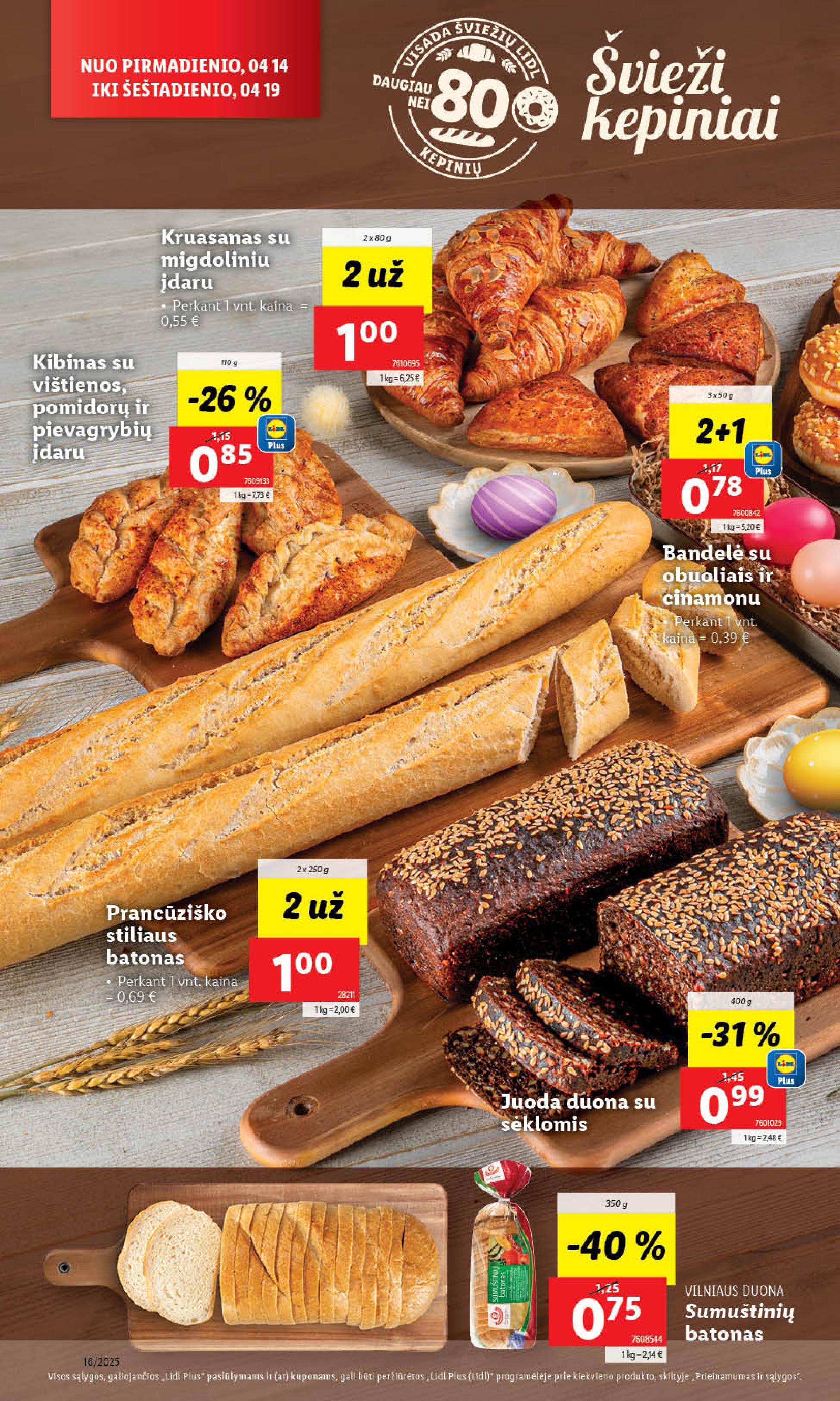 Naujausias LIDL kaininis katalogas 2025.04.14 - 2025.04.19