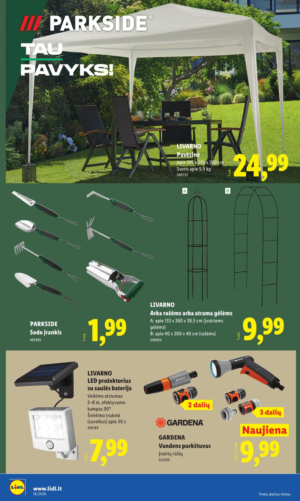 LIDL ne maisto prekių leidinys 2026.04.27 - 2026.05.03