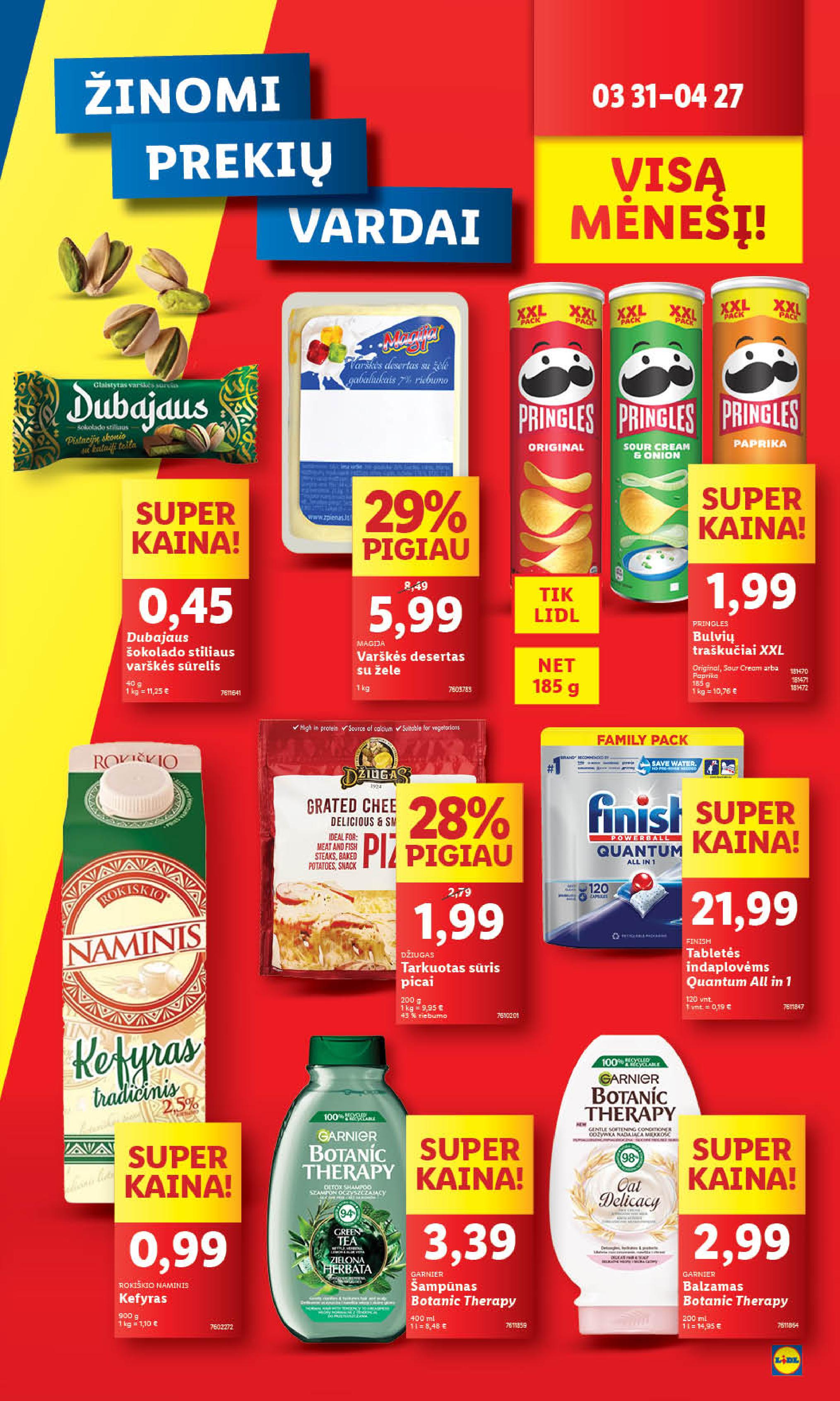 Naujausias LIDL kaininis katalogas 2025.04.07 - 2025.04.13