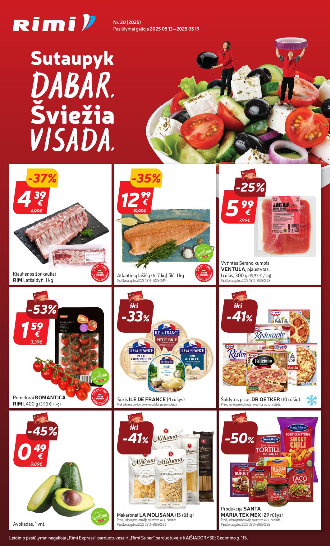 Naujausias RIMI kaininis katalogas 2025.05.13 - 2025.05.19