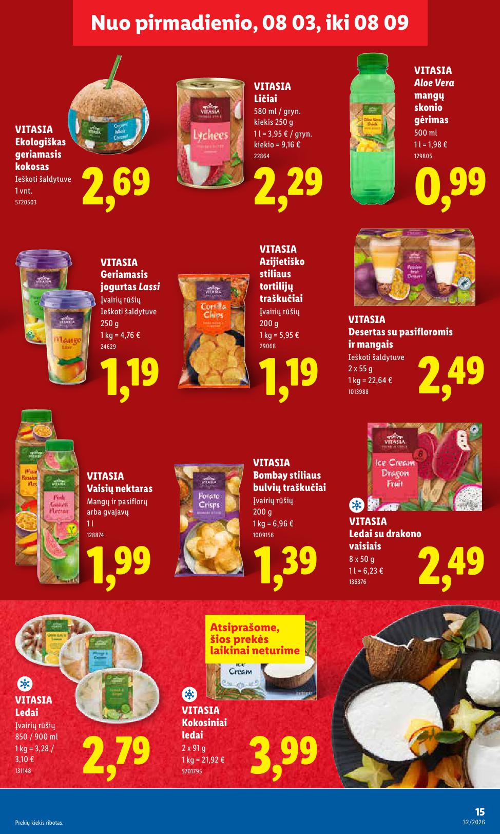 Naujausias LIDL kaininis katalogas 2026.08.03 - 2026.08.09