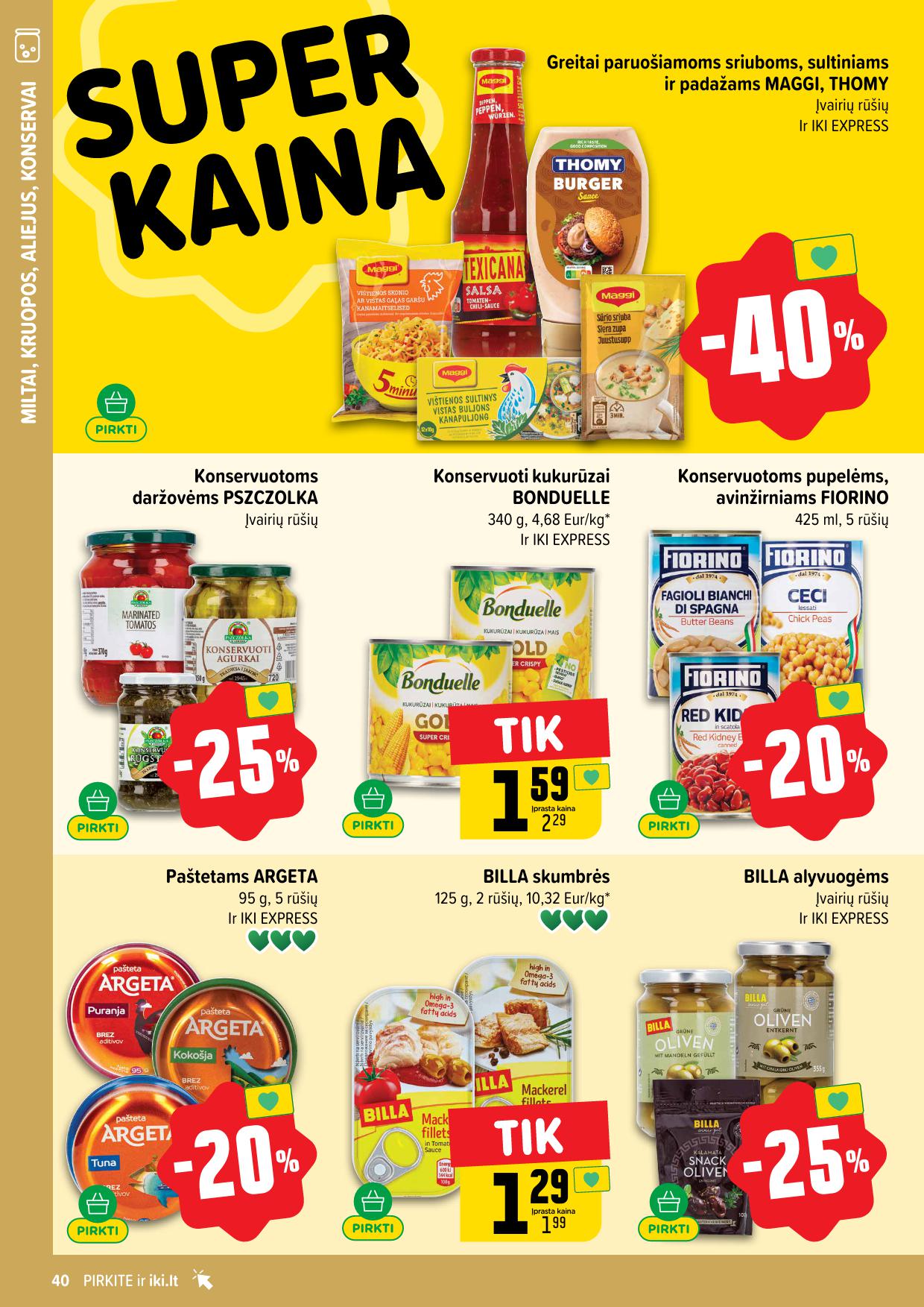Naujausias IKI kaininis katalogas 2025.08.04 - 2025.08.10