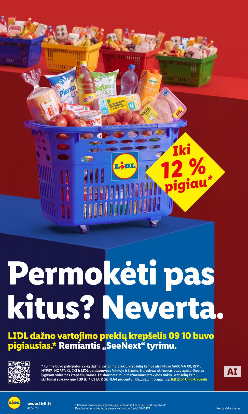 Naujausias LIDL kaininis katalogas 2026.11.02 - 2026.11.08
