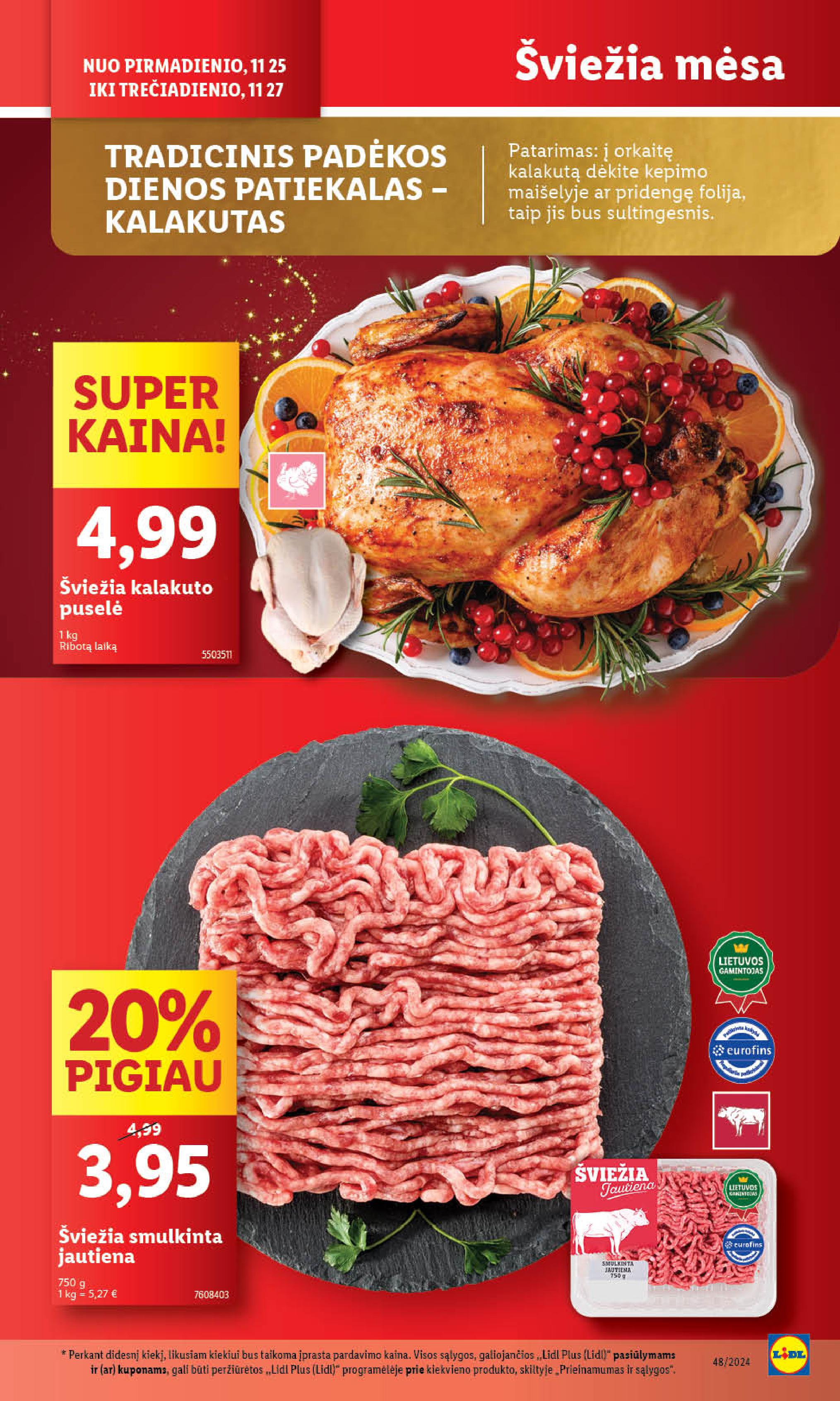 Naujausias LIDL kaininis katalogas 2024.11.25 - 2024.12.01