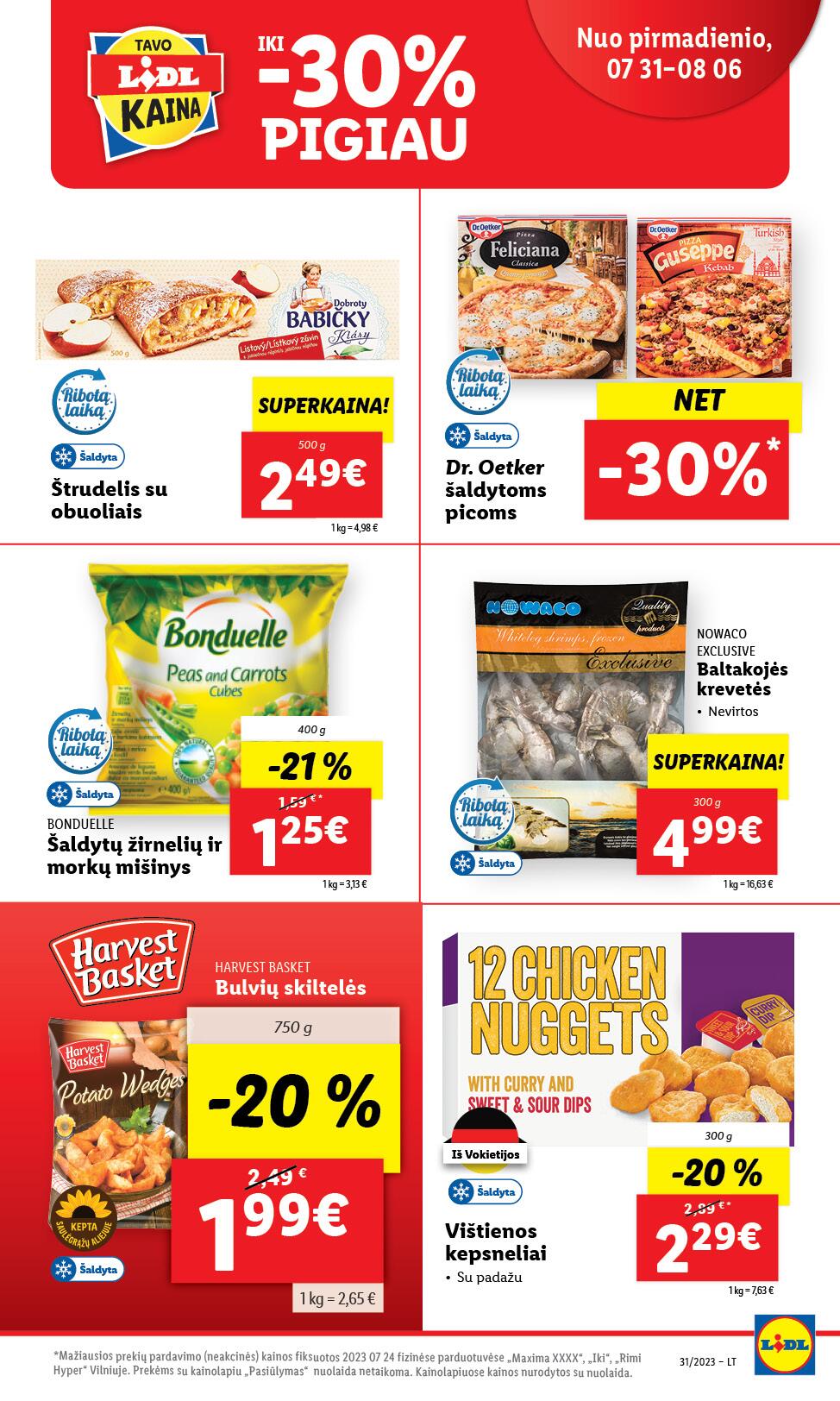 Naujausias LIDL kaininis katalogas 2023.07.31 - 2023.08.06
