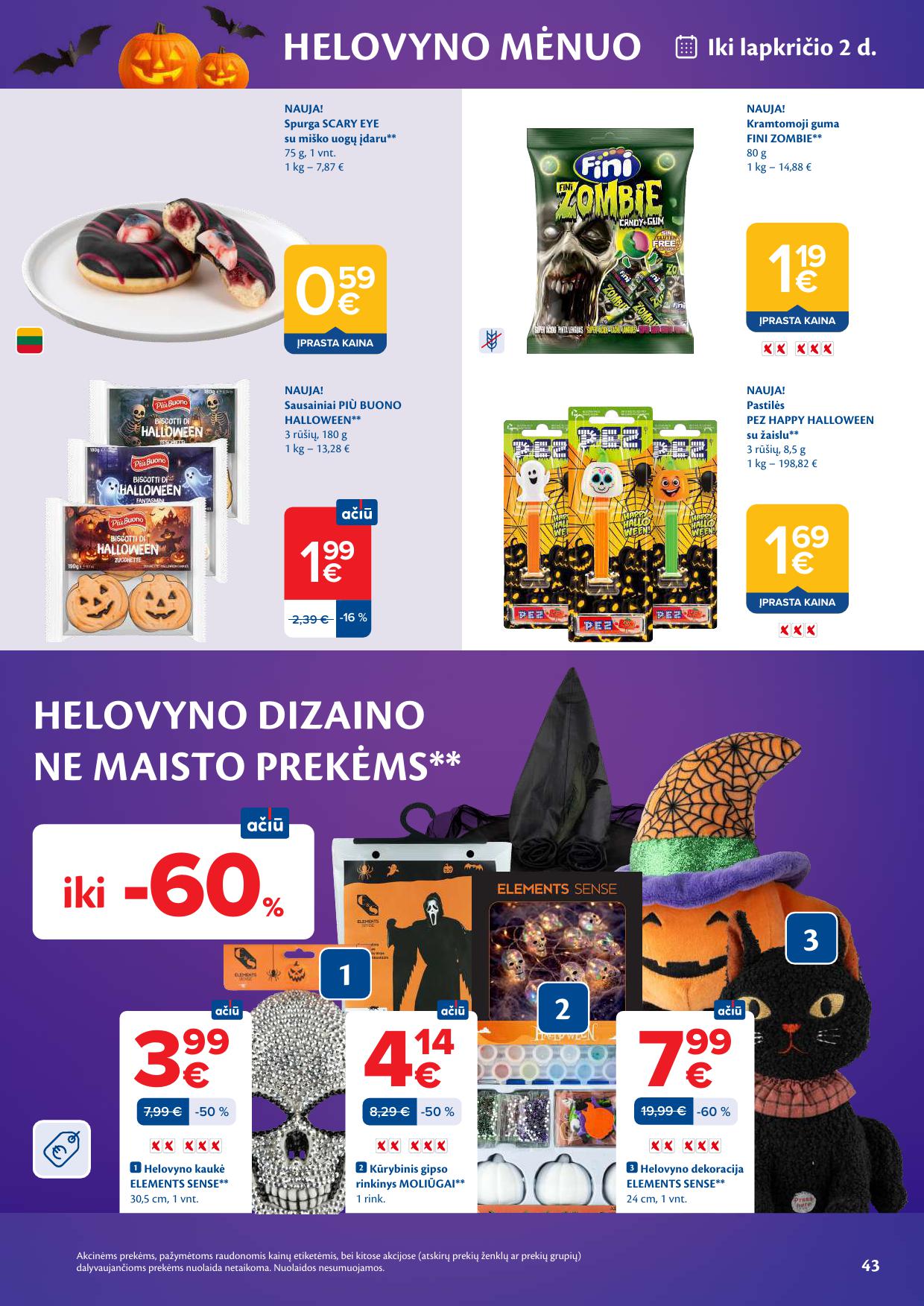 MAXIMA akcijų ir nuolaidų leidinys Nr.43 2026.10.20 - 2026.10.26