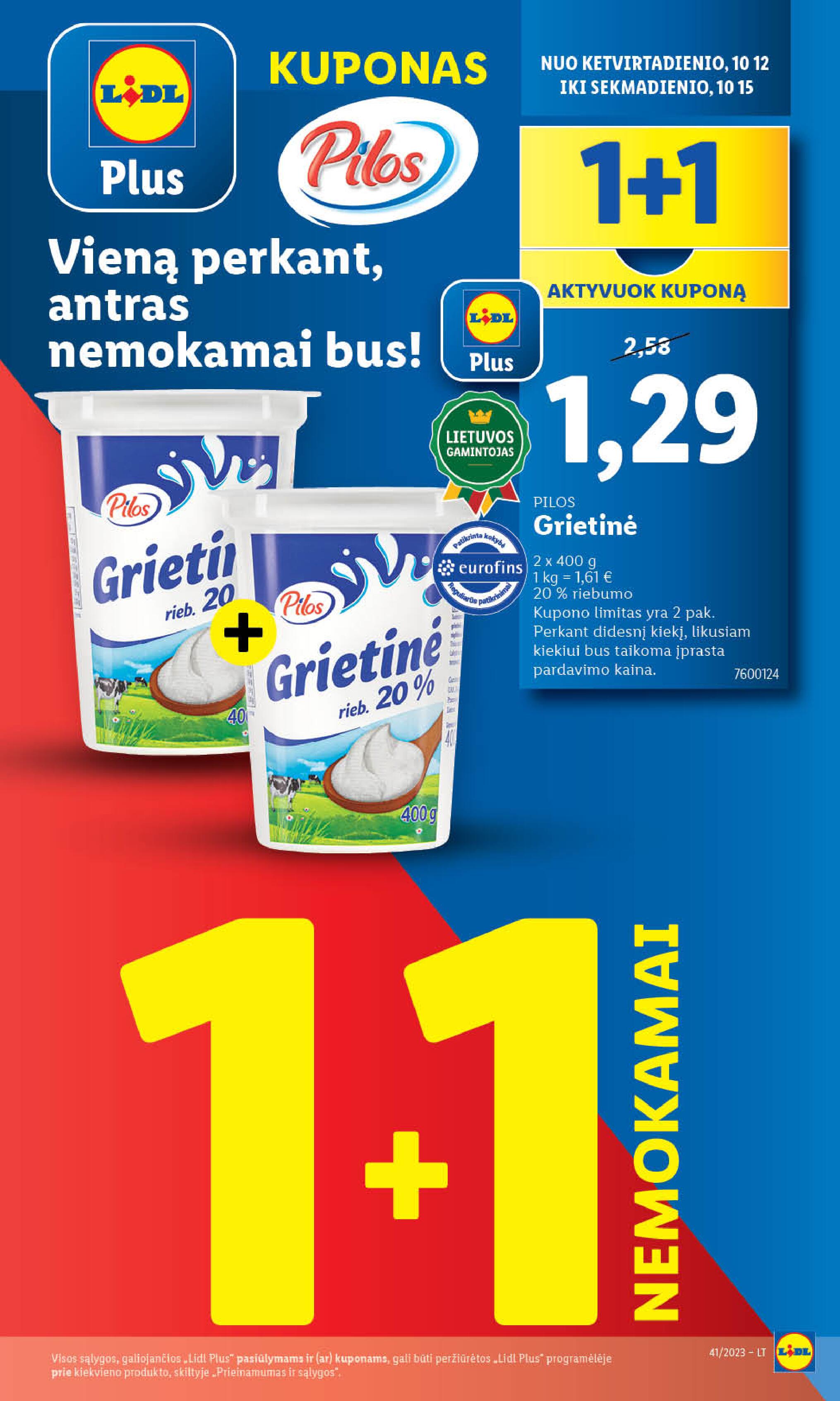 Naujausias LIDL kaininis katalogas 2023.10.09 - 2023.10.15