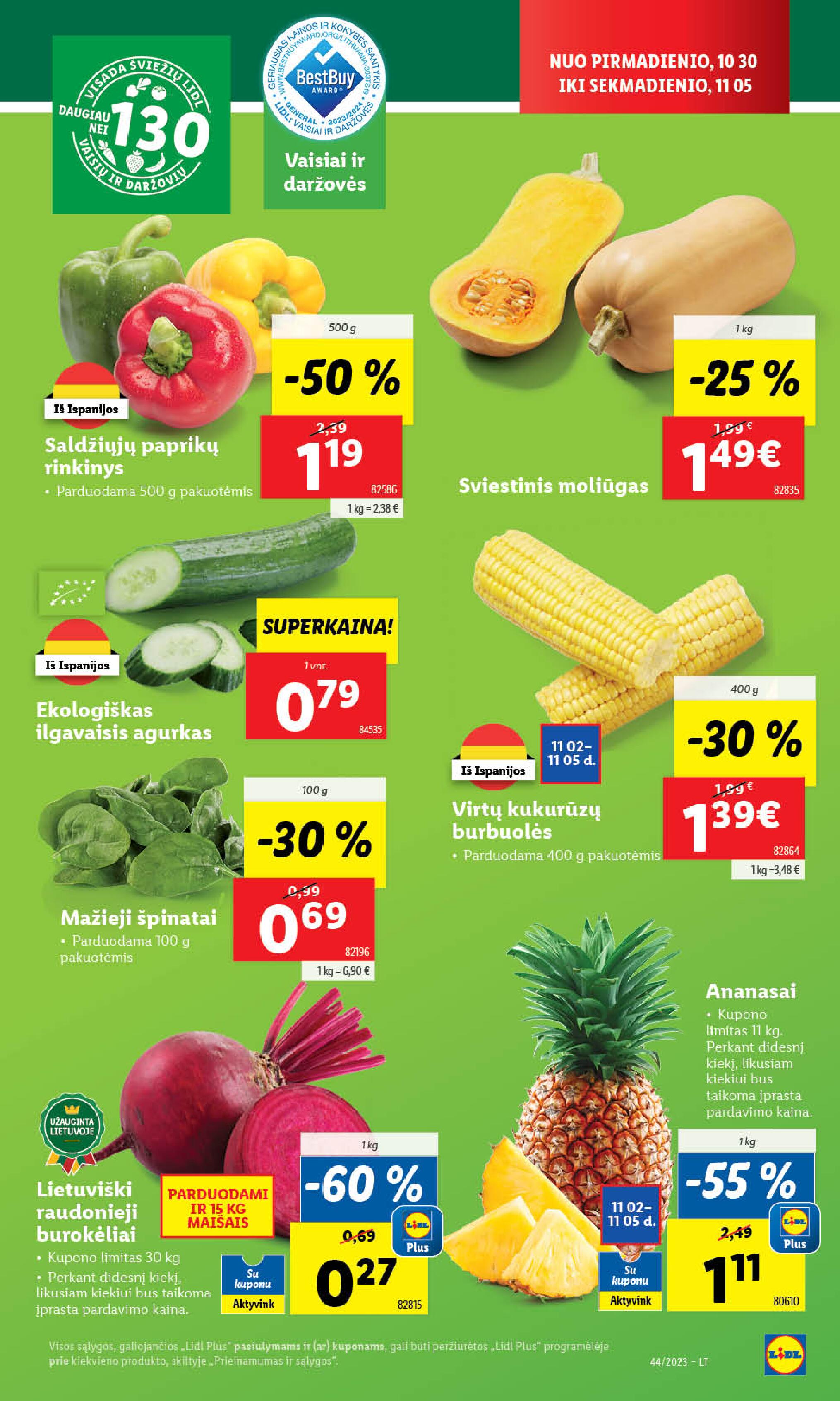 Naujausias LIDL kaininis katalogas 2023.10.30 - 2023.11.05