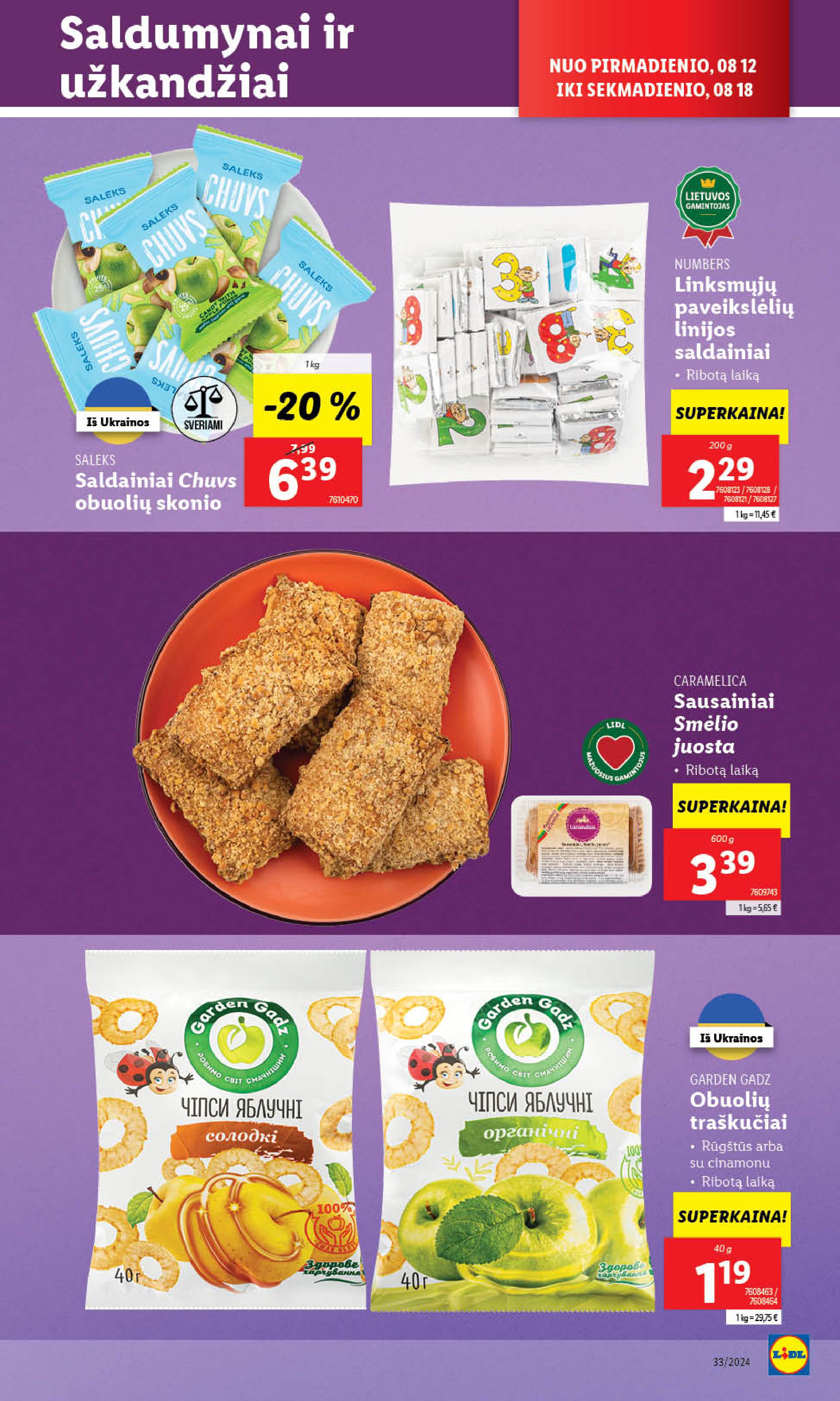 Naujausias LIDL kaininis katalogas 2024.08.12 - 2024.08.18