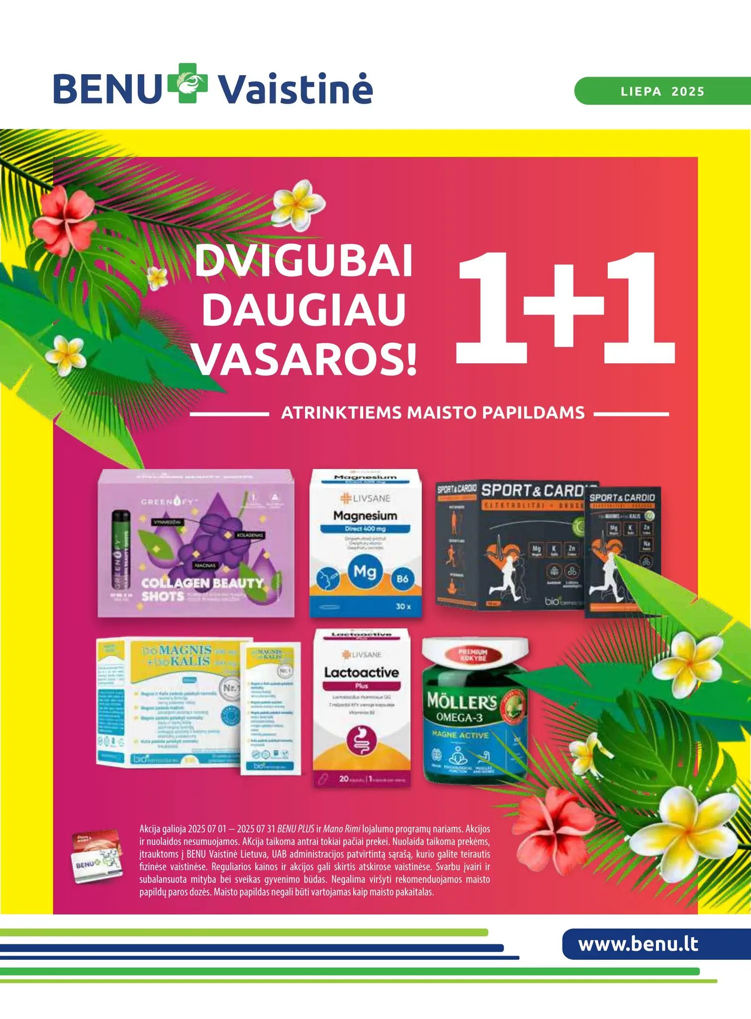 Naujas BENU leidinys nuo 2025.07.01 iki 2025.07.31