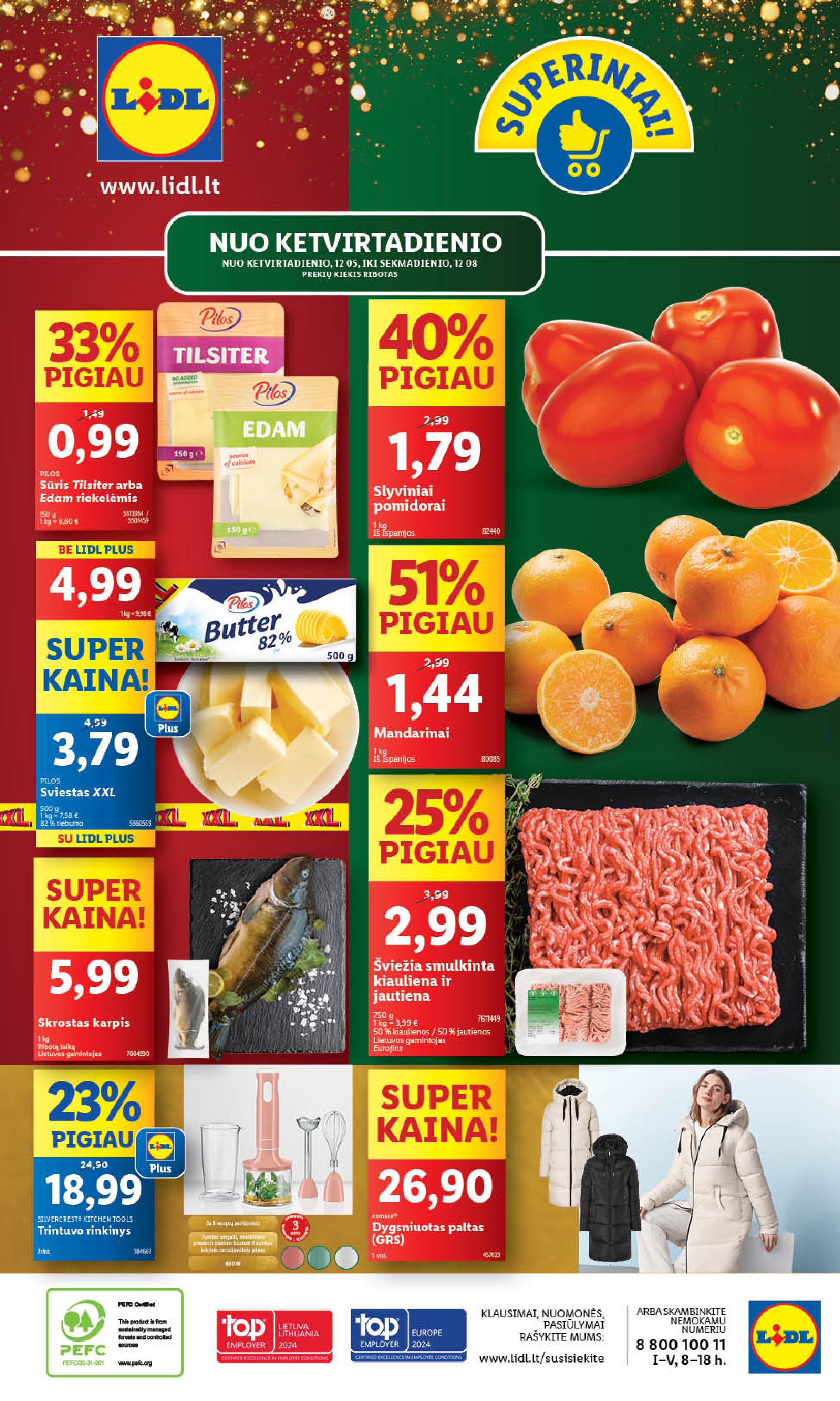 Naujausias LIDL kaininis katalogas 2024.12.02 - 2024.12.08