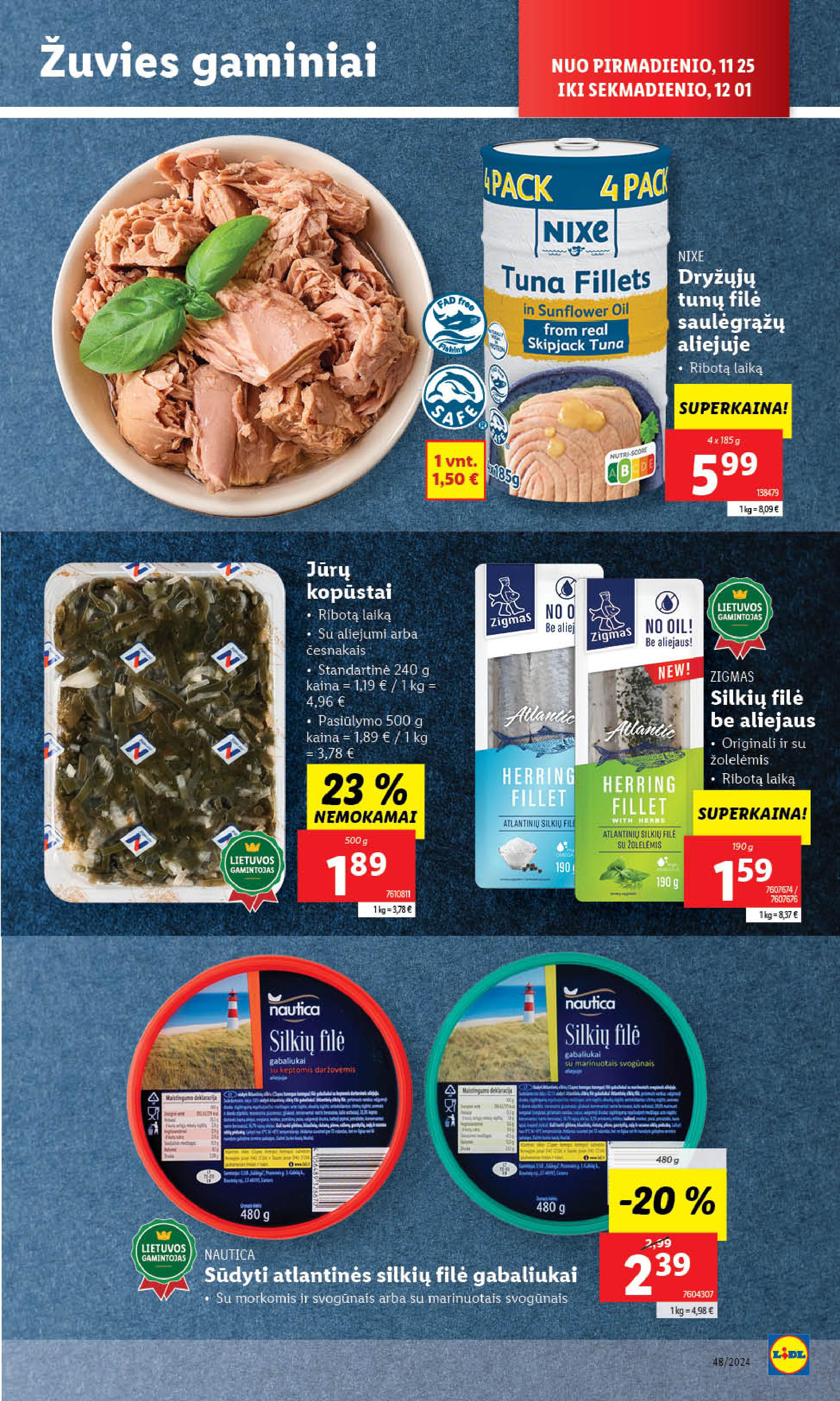 Naujausias LIDL kaininis katalogas 2024.11.25 - 2024.12.01